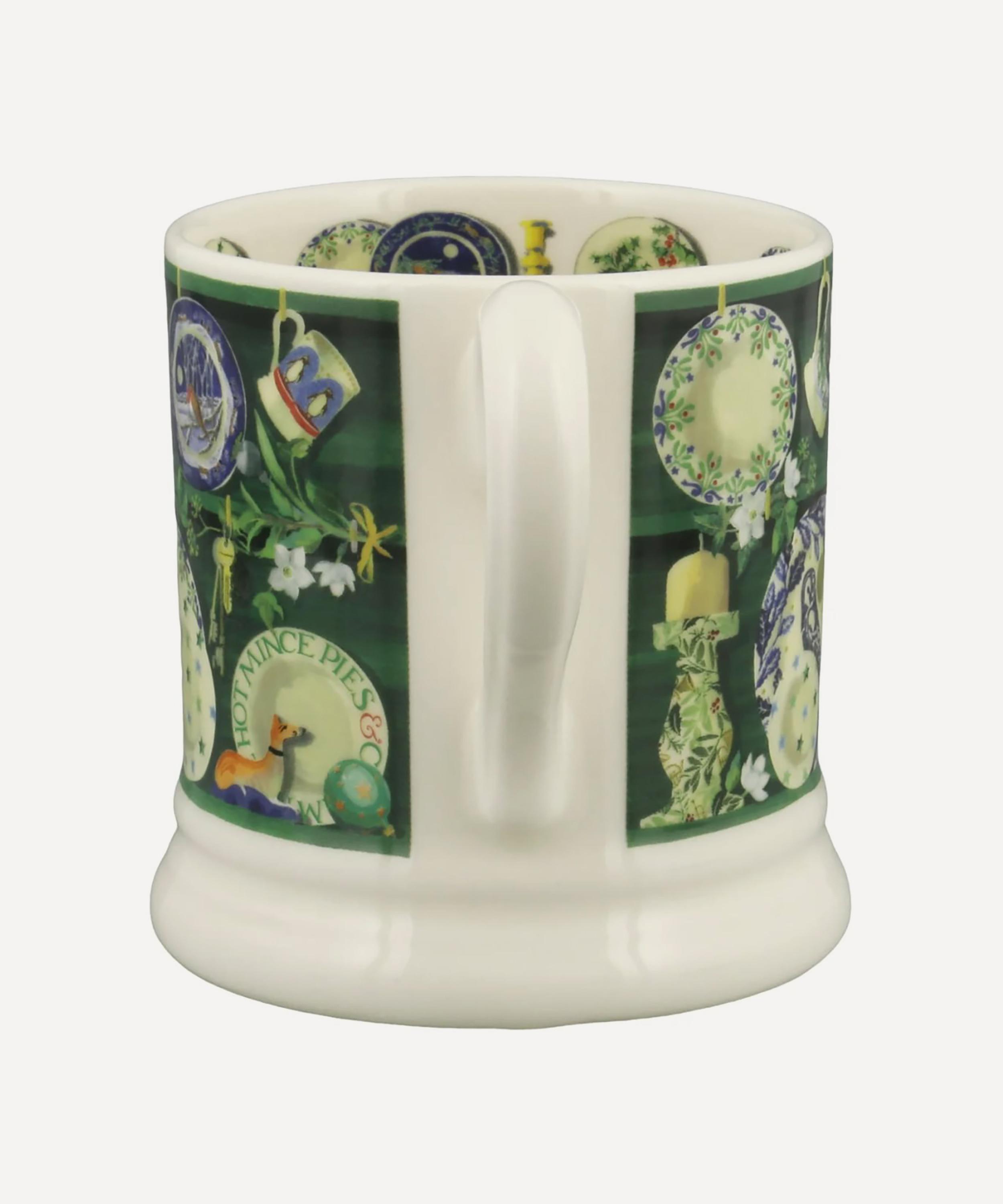 Emma Bridgewater - Green Christmas Dresser Half-Pint Mug image number 1