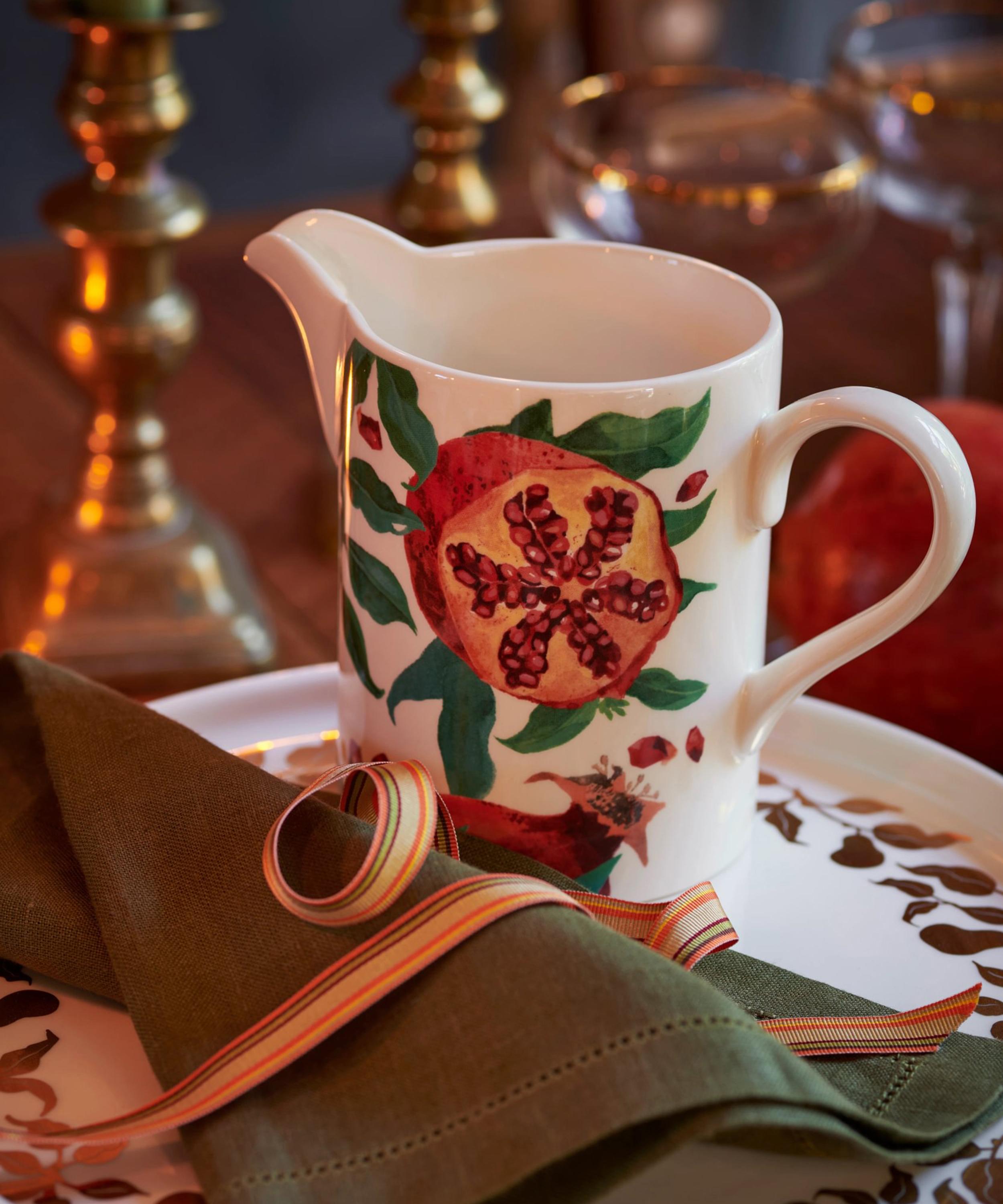 Emma Bridgewater - Festive Pomegranate Medium Straight Jug image number 1