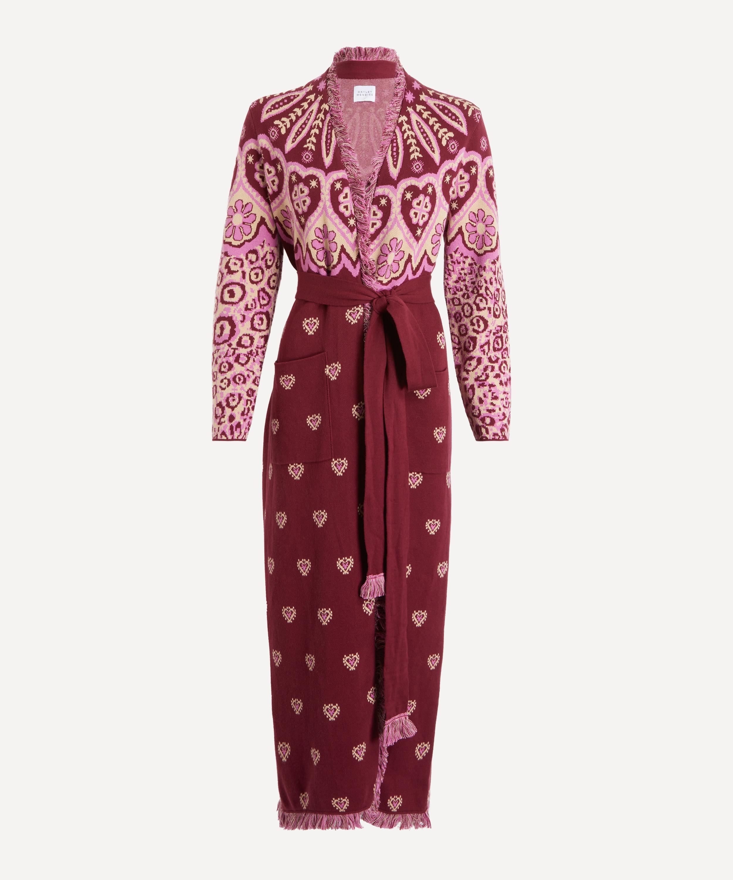 Hayley Menzies - Dalton Duster Burgundy Maxi Cardigan image number 0