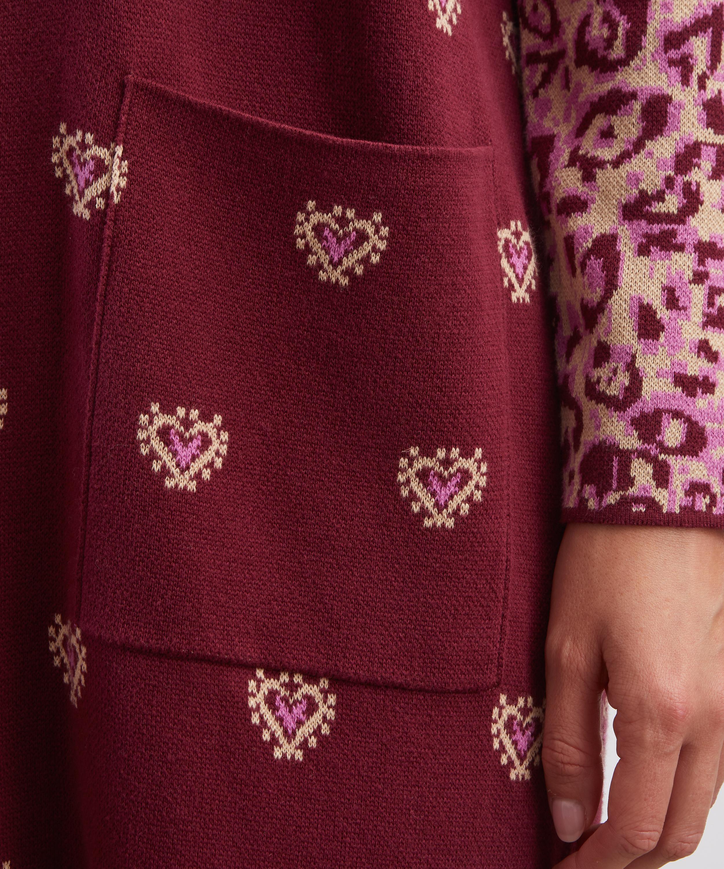Hayley Menzies - Dalton Duster Burgundy Maxi Cardigan image number 4
