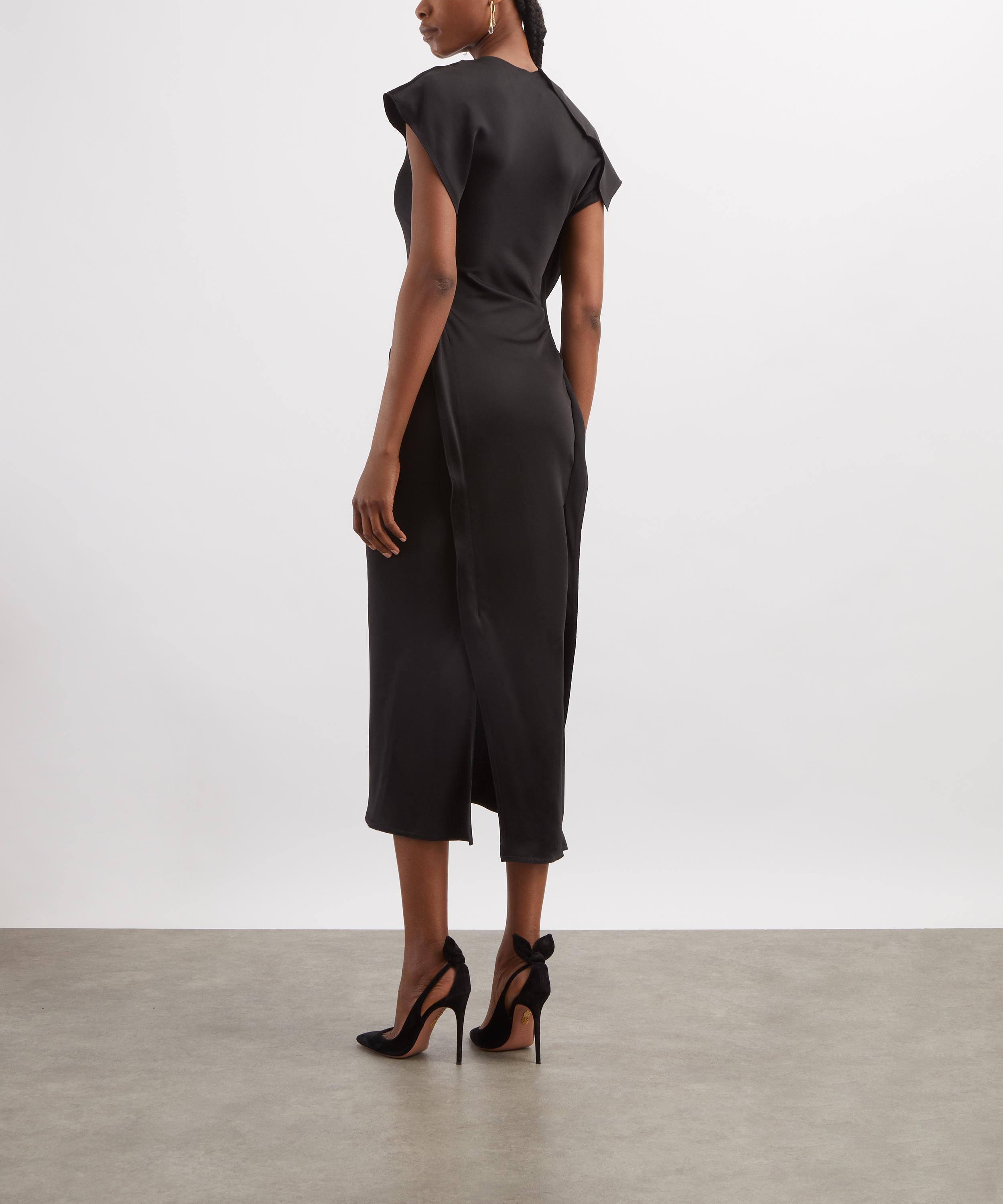 Victoria Beckham - Black Victoria Midi Dress image number 3
