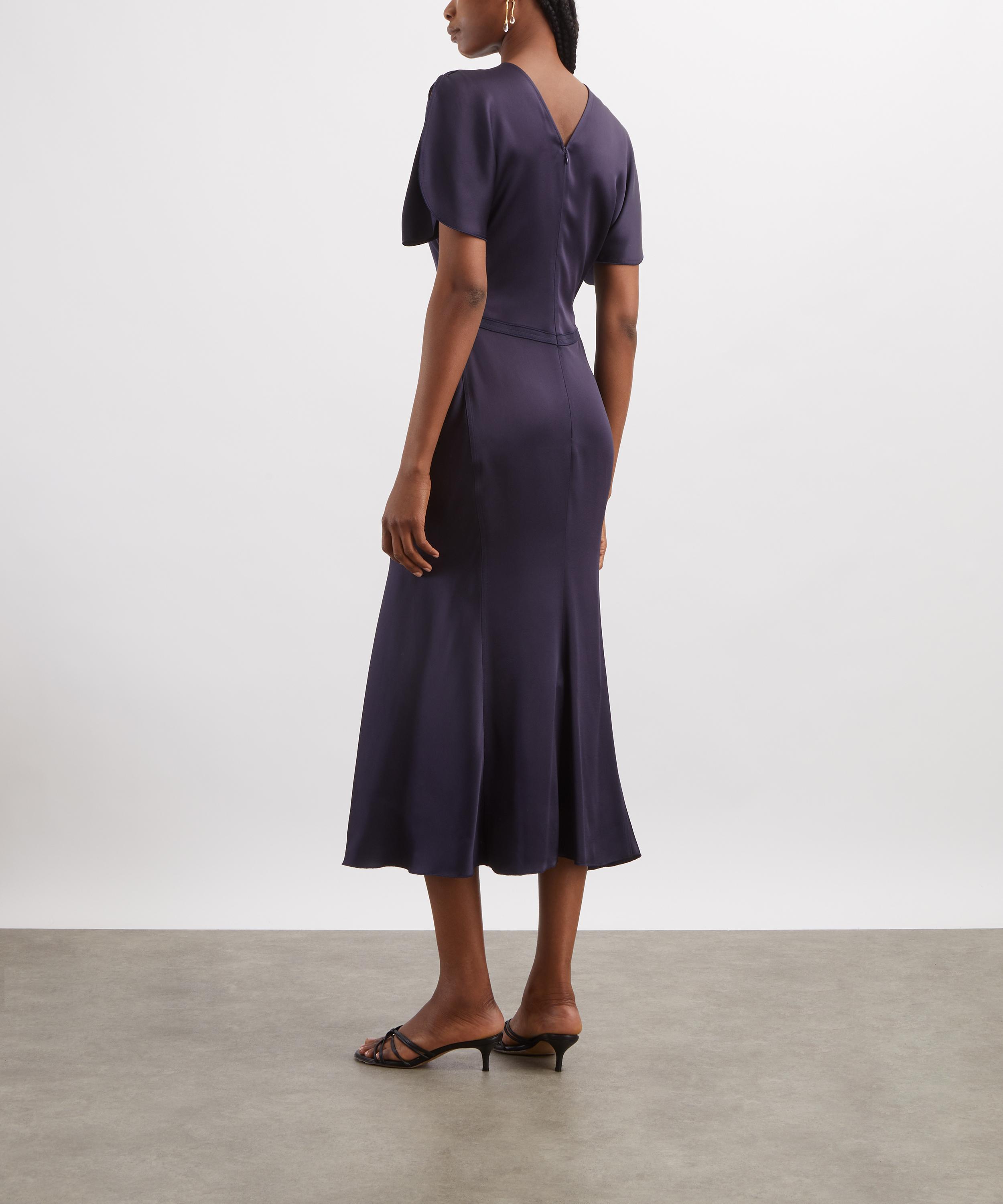 Victoria Beckham - Midnight Bela Midi Dress image number 3