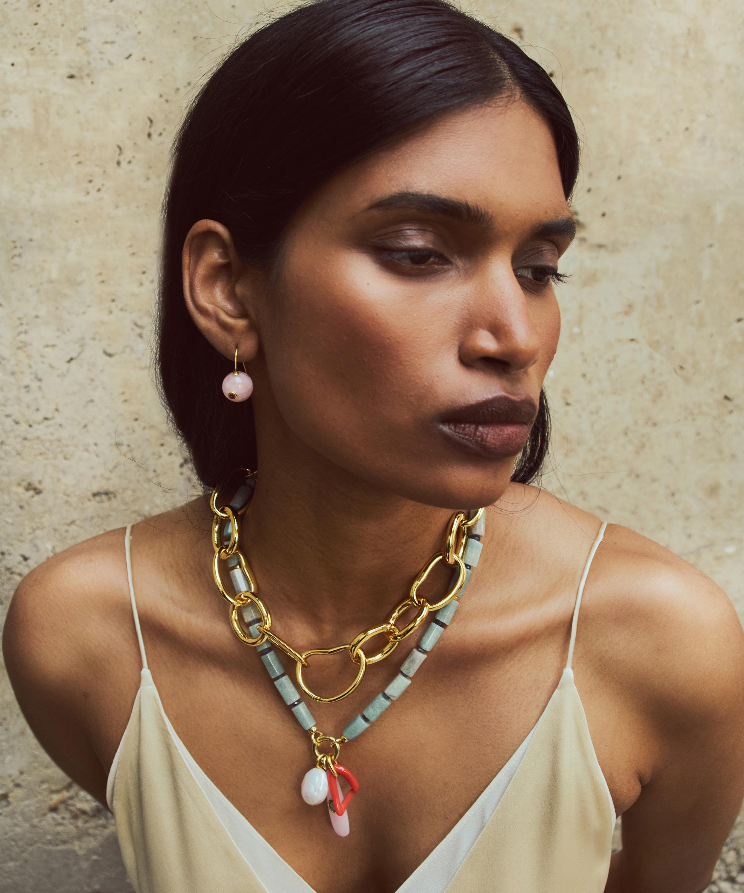 Lizzie Fortunato - Gold-Plated Cortez Pendant Necklace image number 1