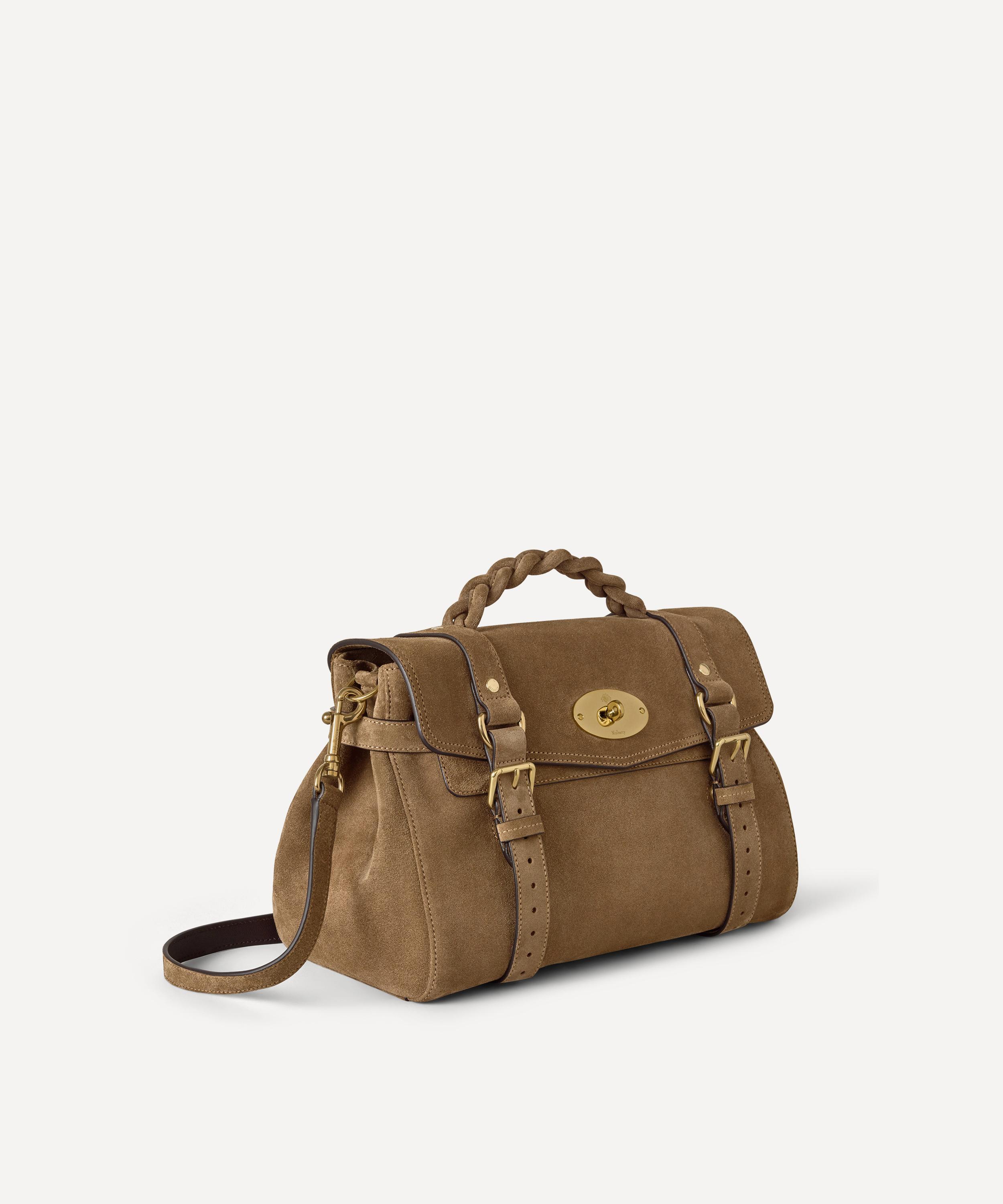 Mulberry - Small Salcombe Sand Suede Alexa Tote Bag image number 3