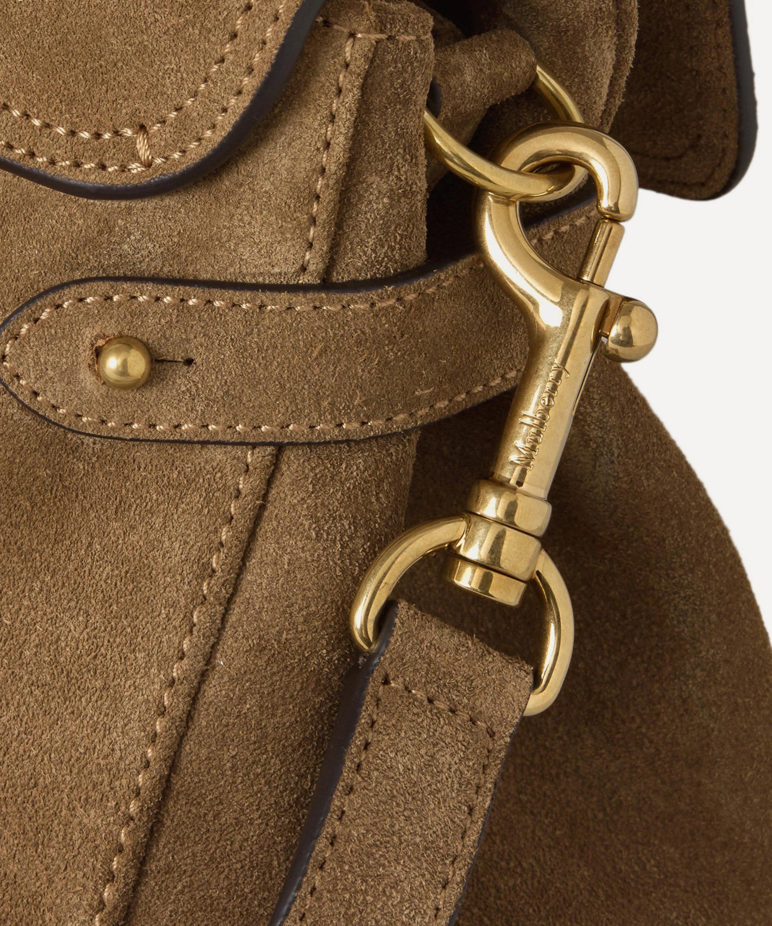 Mulberry - Small Salcombe Sand Suede Alexa Tote Bag image number 4