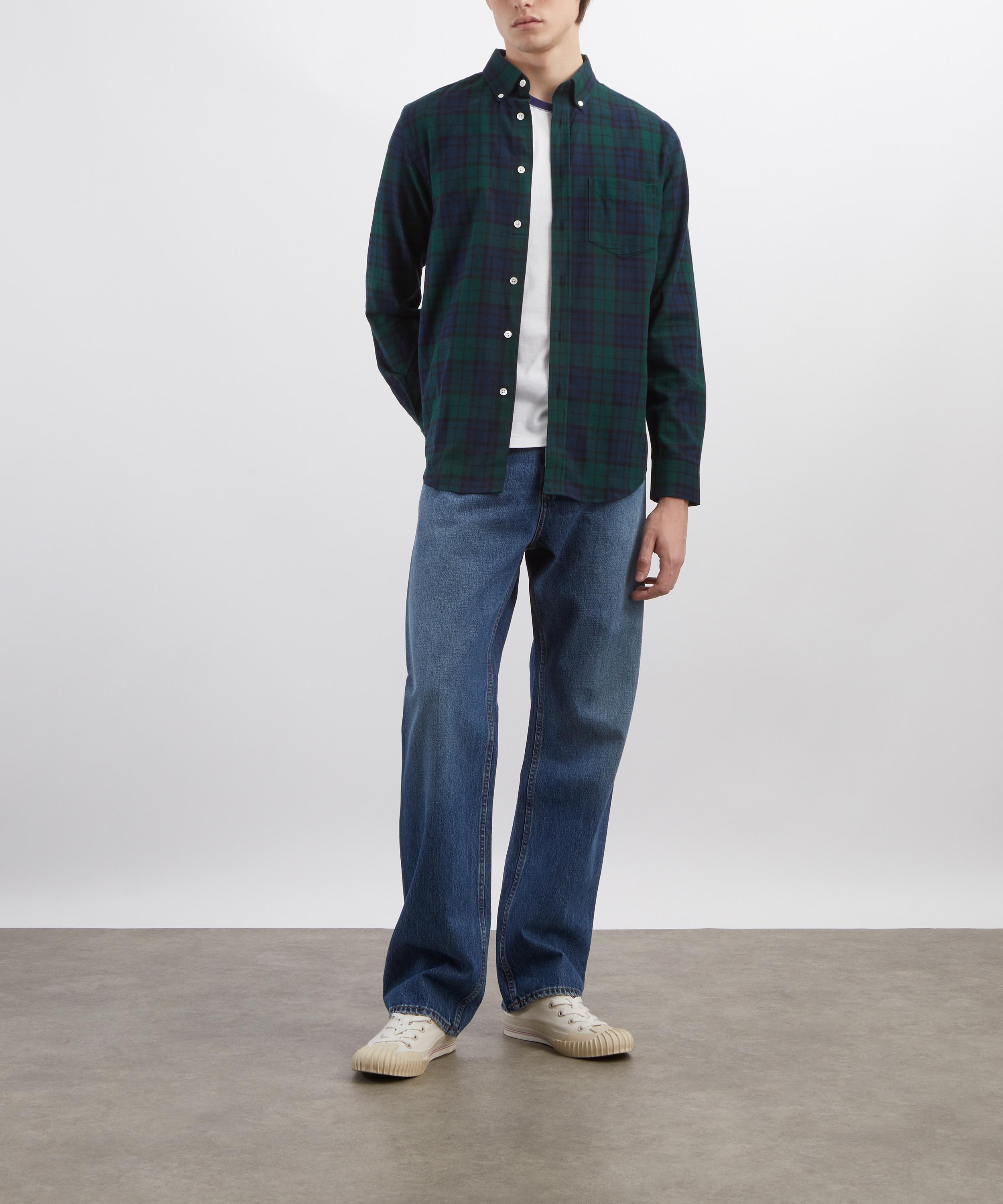 Portuguese Flannel - Bonfim Checked Cotton Flannel Shirt image number 1