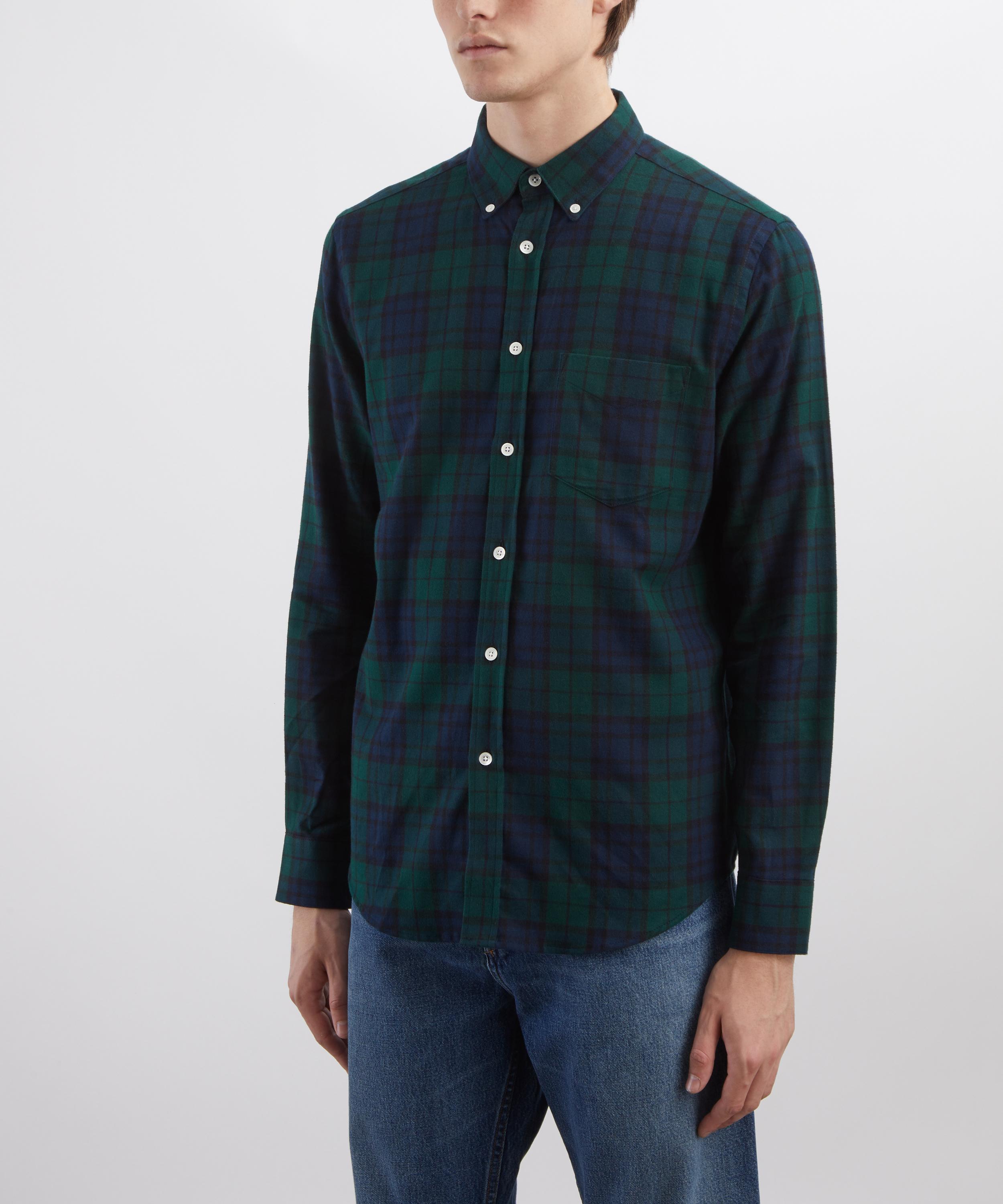 Portuguese Flannel - Bonfim Checked Cotton Flannel Shirt image number 2