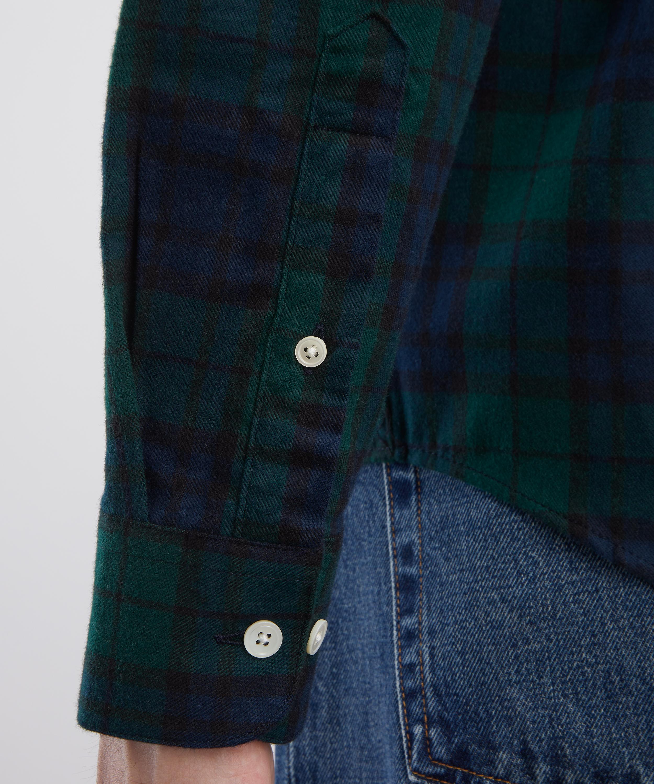 Portuguese Flannel - Bonfim Checked Cotton Flannel Shirt image number 4