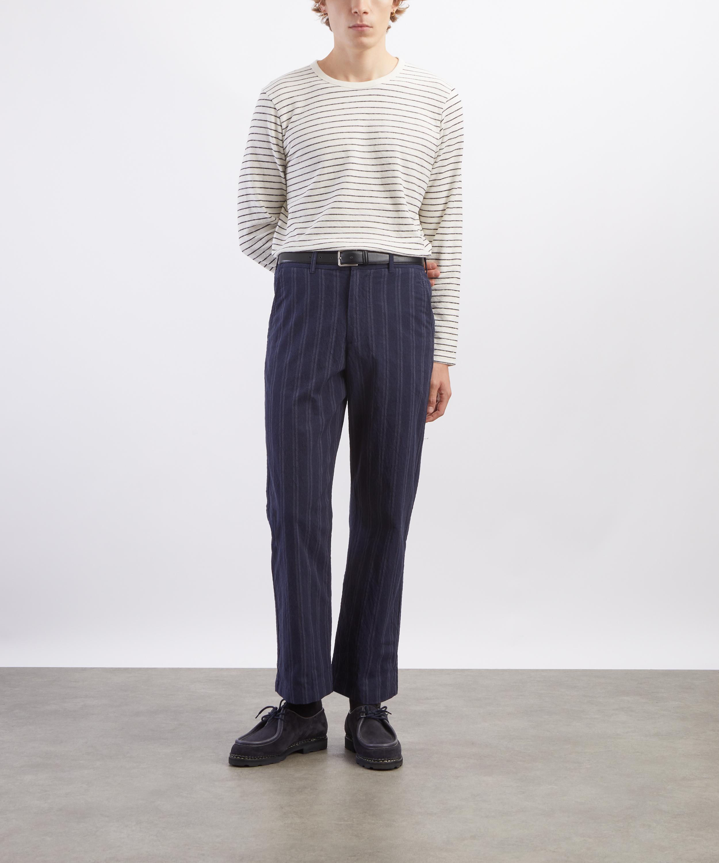 Folk - Textured Striped Long-Sleeve T-Shirt image number 1
