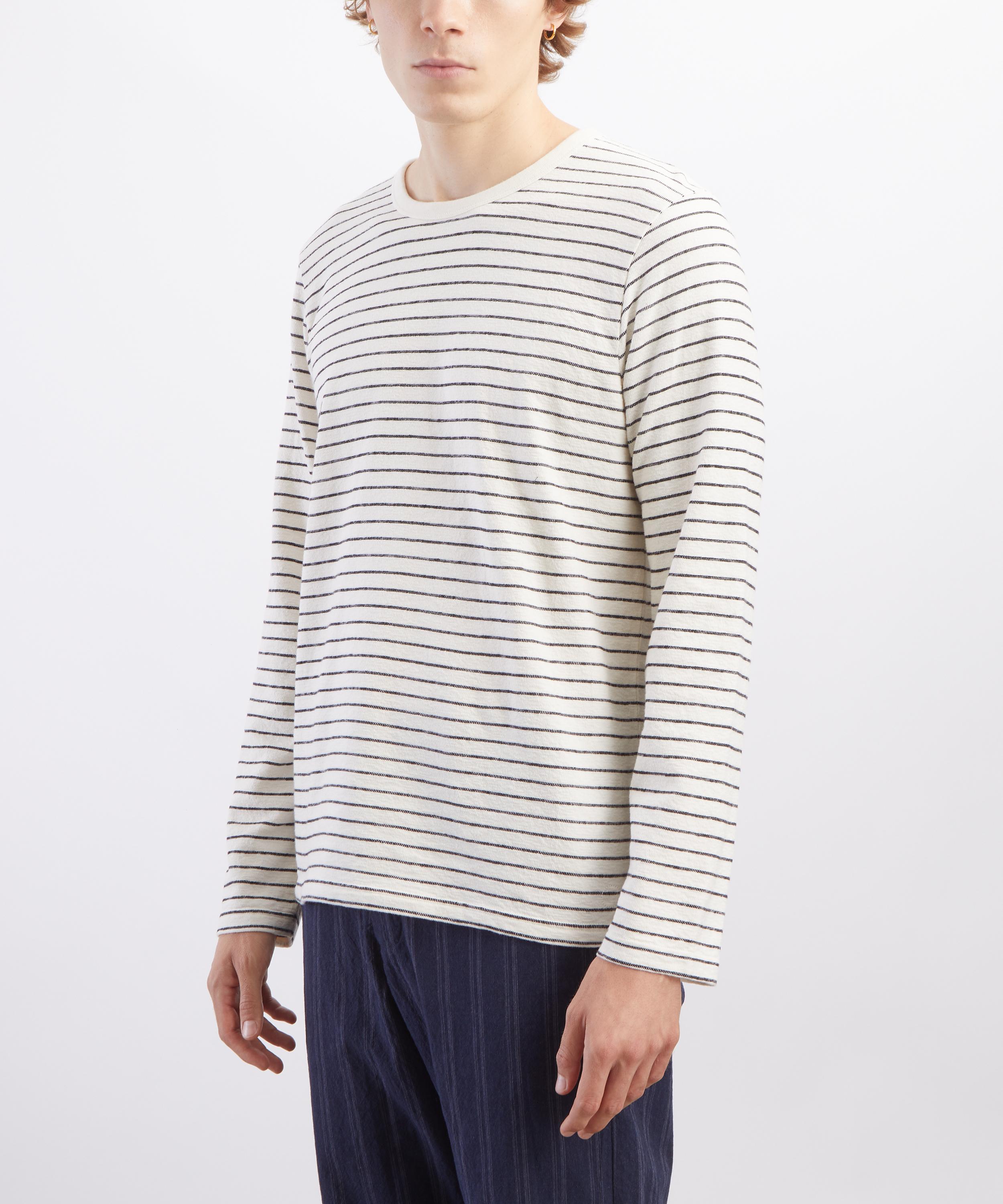 Folk - Textured Striped Long-Sleeve T-Shirt image number 2