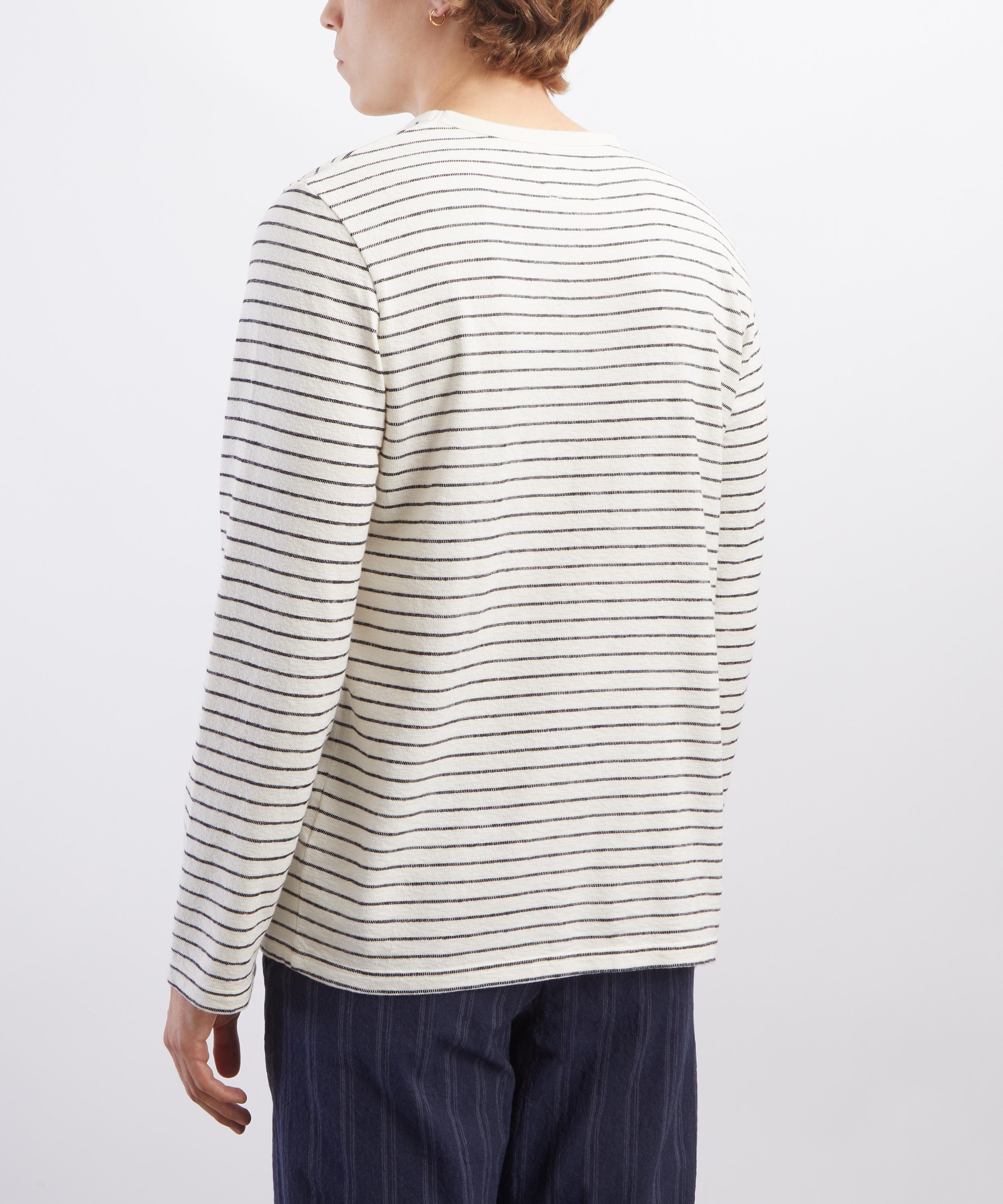 Folk - Textured Striped Long-Sleeve T-Shirt image number 3