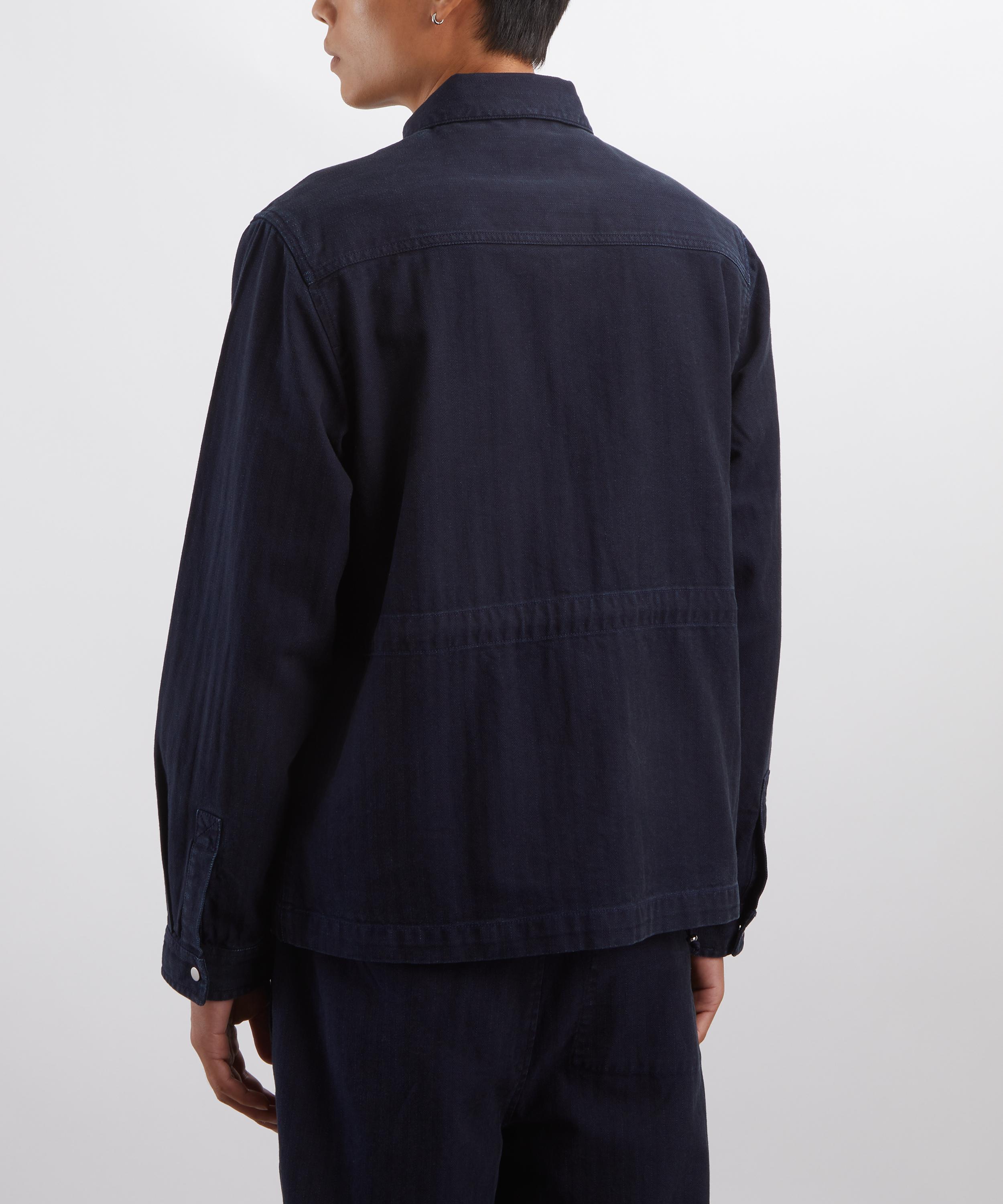 Folk - Deep Indigo Herringbone Assembly Jacket image number 3