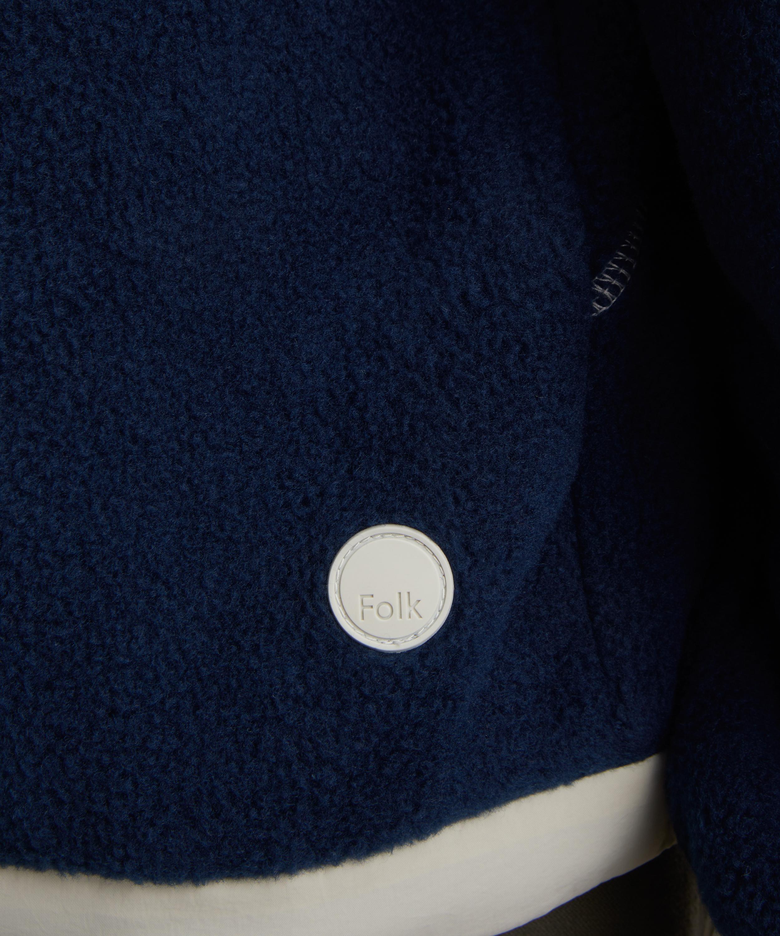 Folk - Curve Fleece Jacket in Rich Navy image number 4