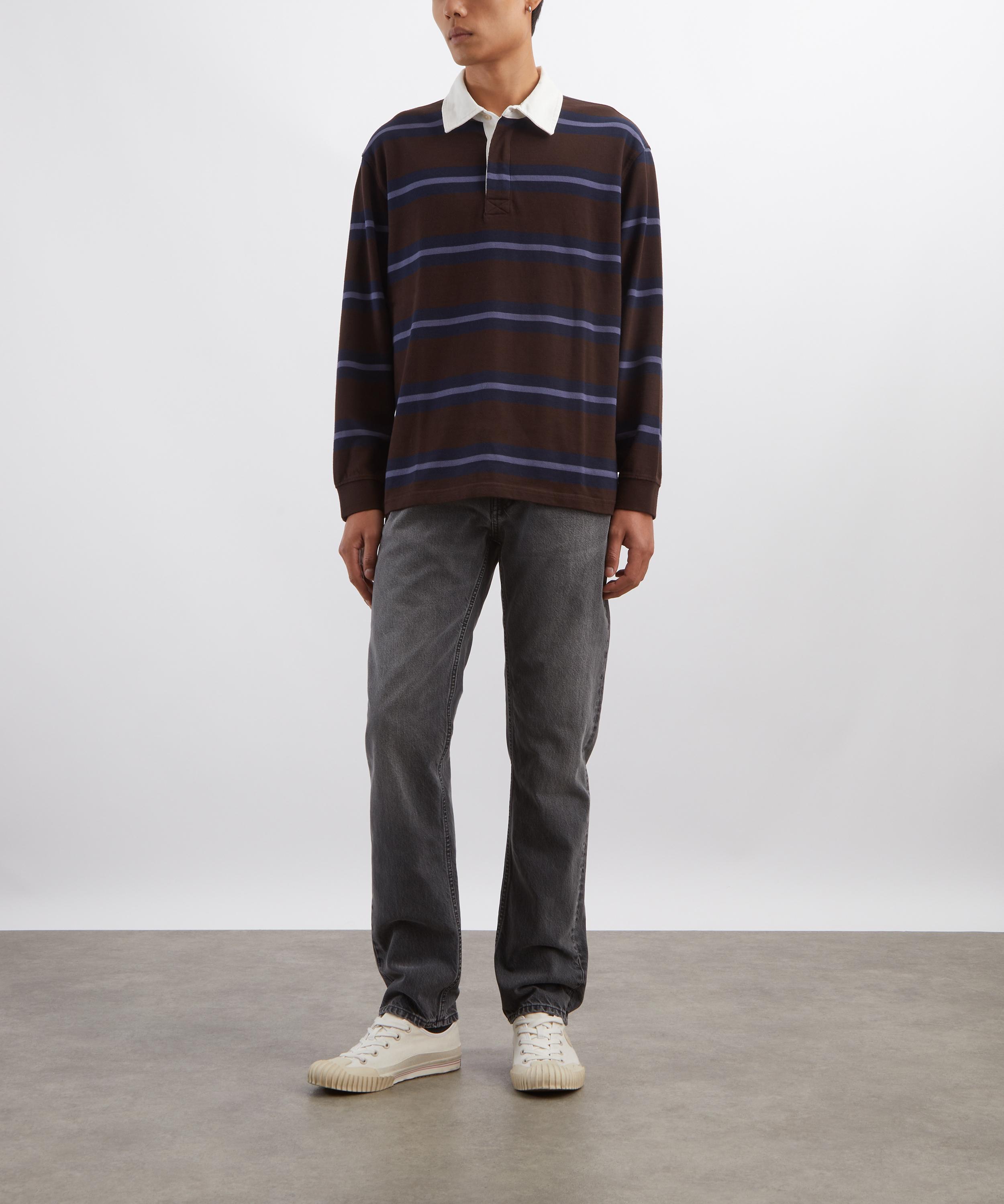 Wax London - Rowhill Mirror Stripe Rugby Shirt image number 1