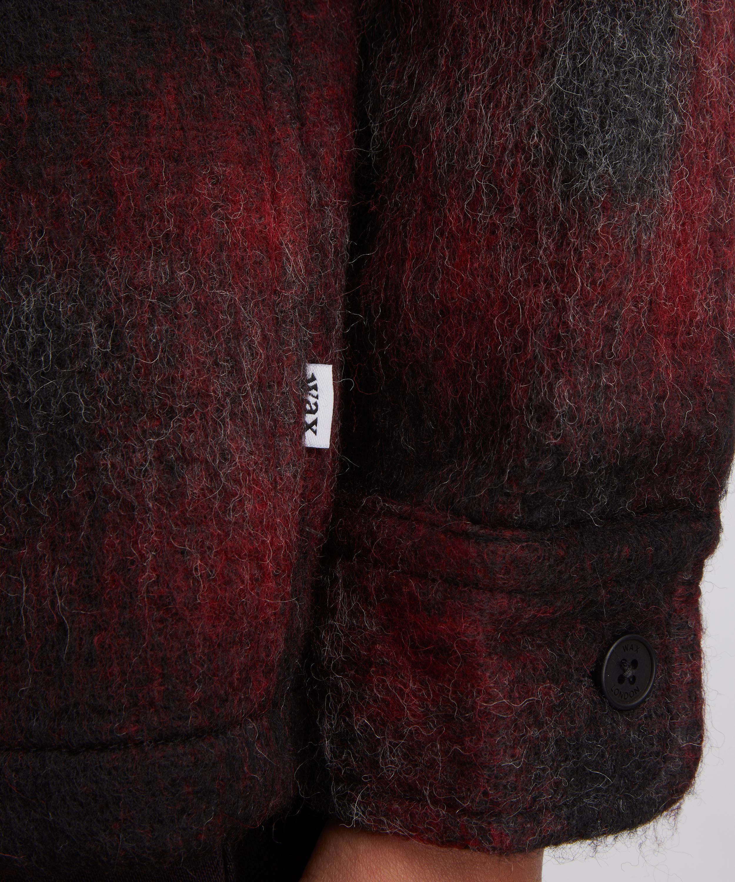 Wax London - Whiting Overshirt in Elm Wool-Blend Check image number 4