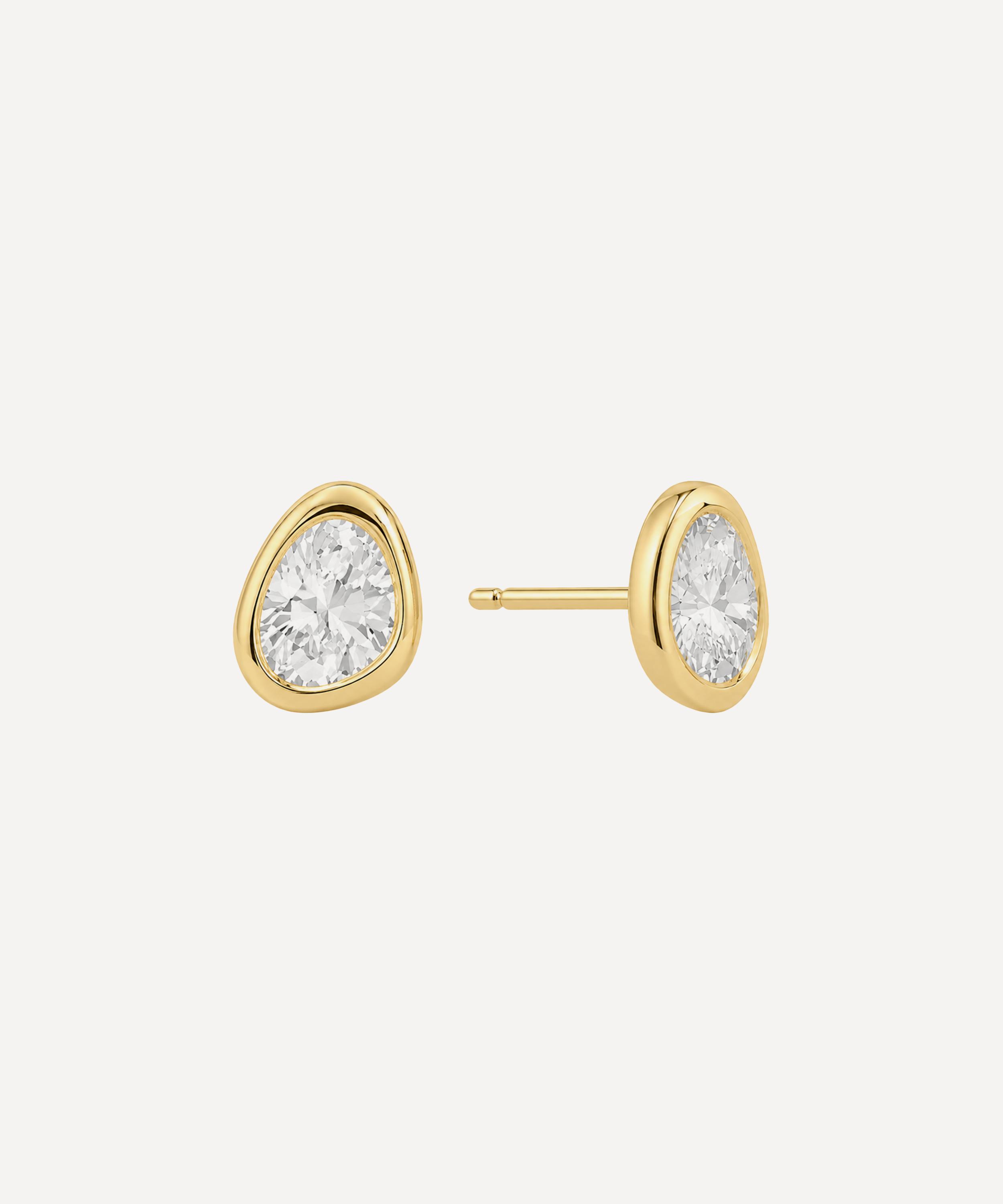 SHASHI - 14ct Gold-Plated Vermeil Benson Stud Earrings image number 0