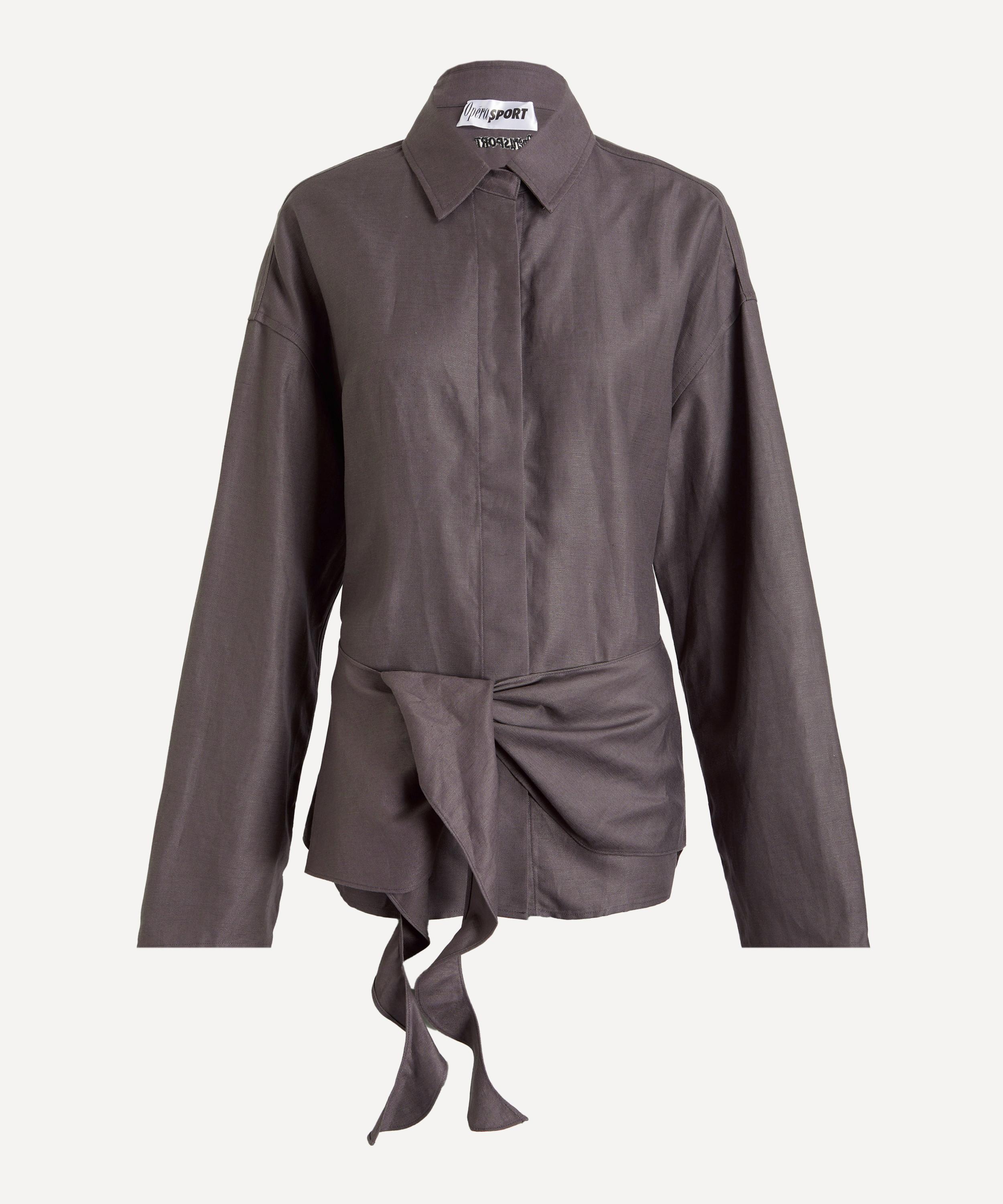 Op&eacute;raSPORT - Ylanda Coral Smoke Wrap Shirt image number 0