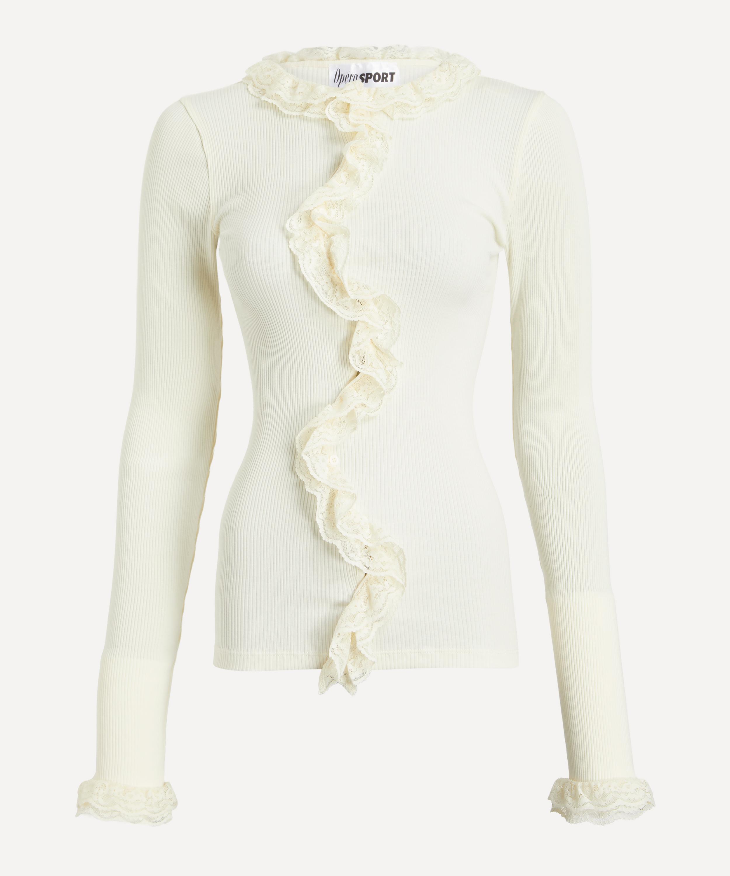 Op&eacute;raSPORT - Cecilia Seamless Cardigan in Pristine