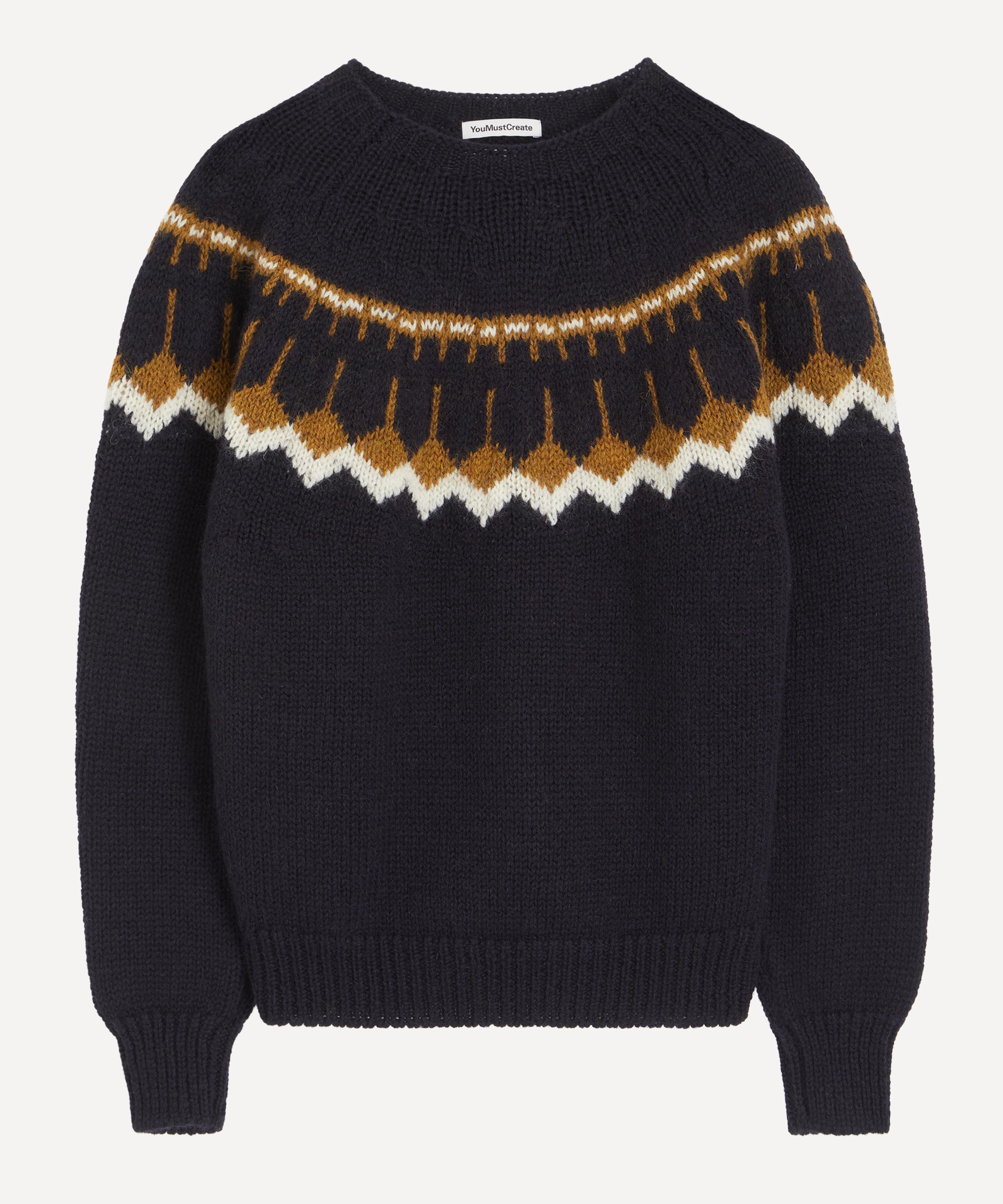YMC - Jeepster Knitted Fair Isle Jumper image number 0