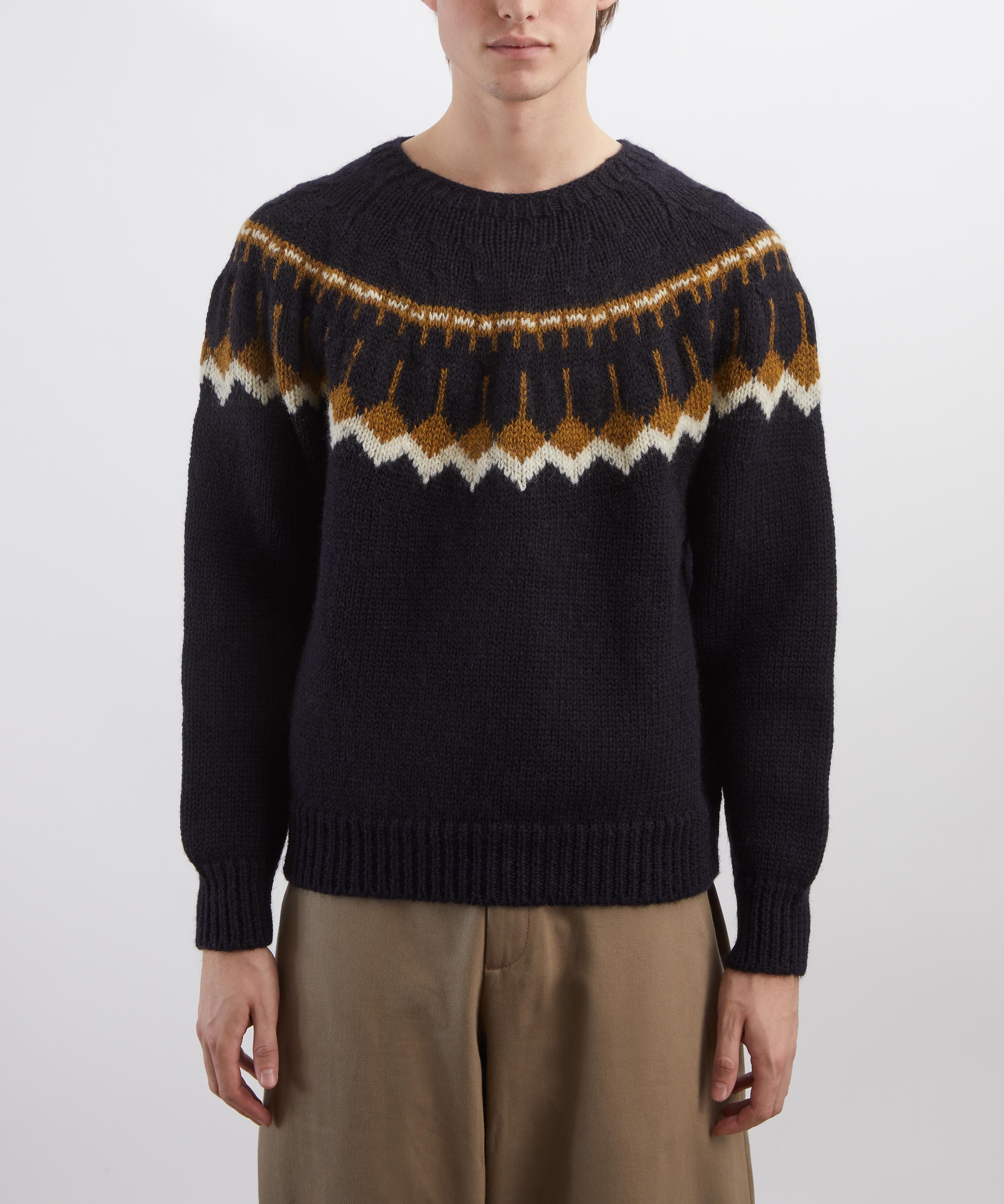 YMC - Jeepster Knitted Fair Isle Jumper image number 2