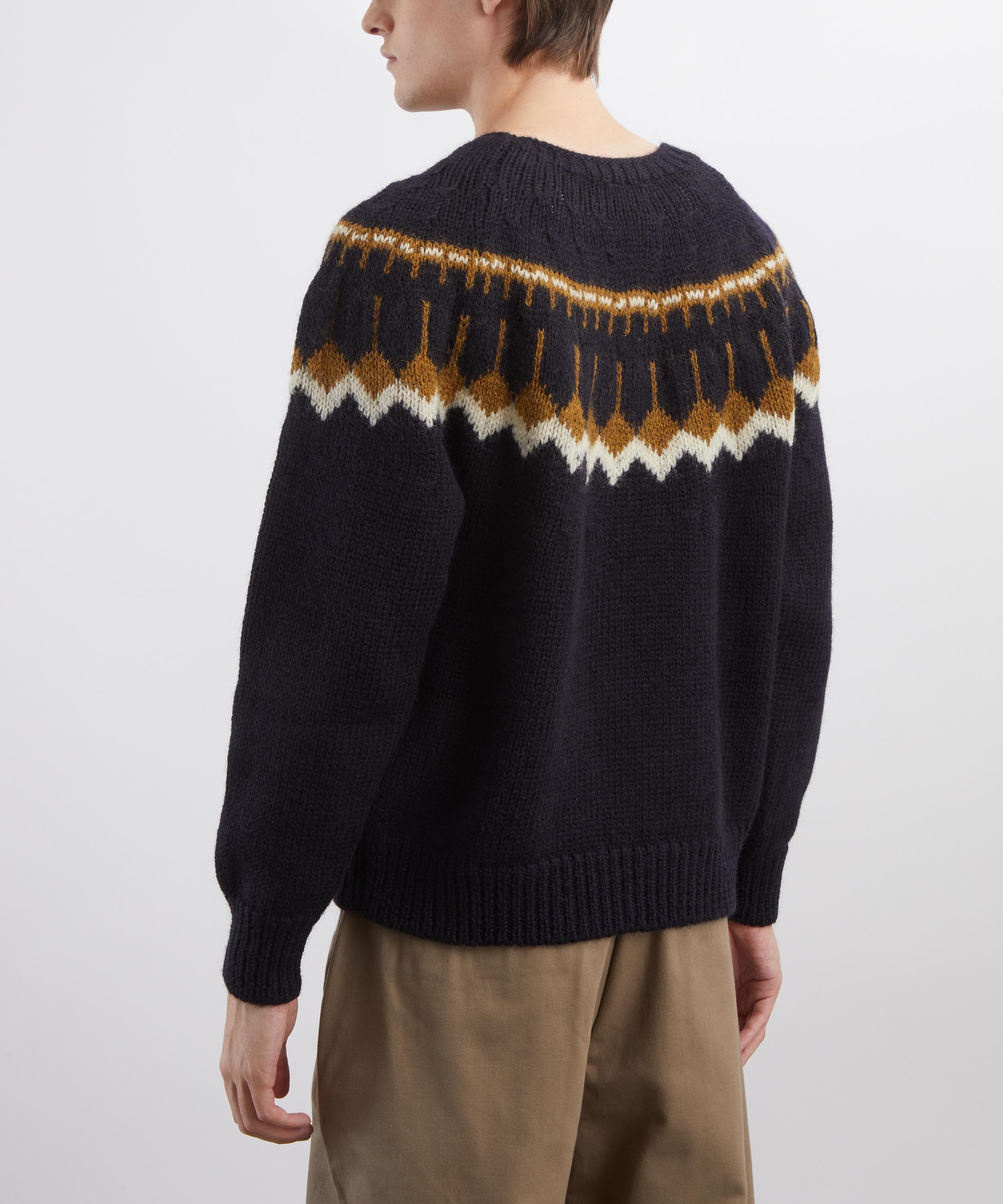 YMC - Jeepster Knitted Fair Isle Jumper image number 3