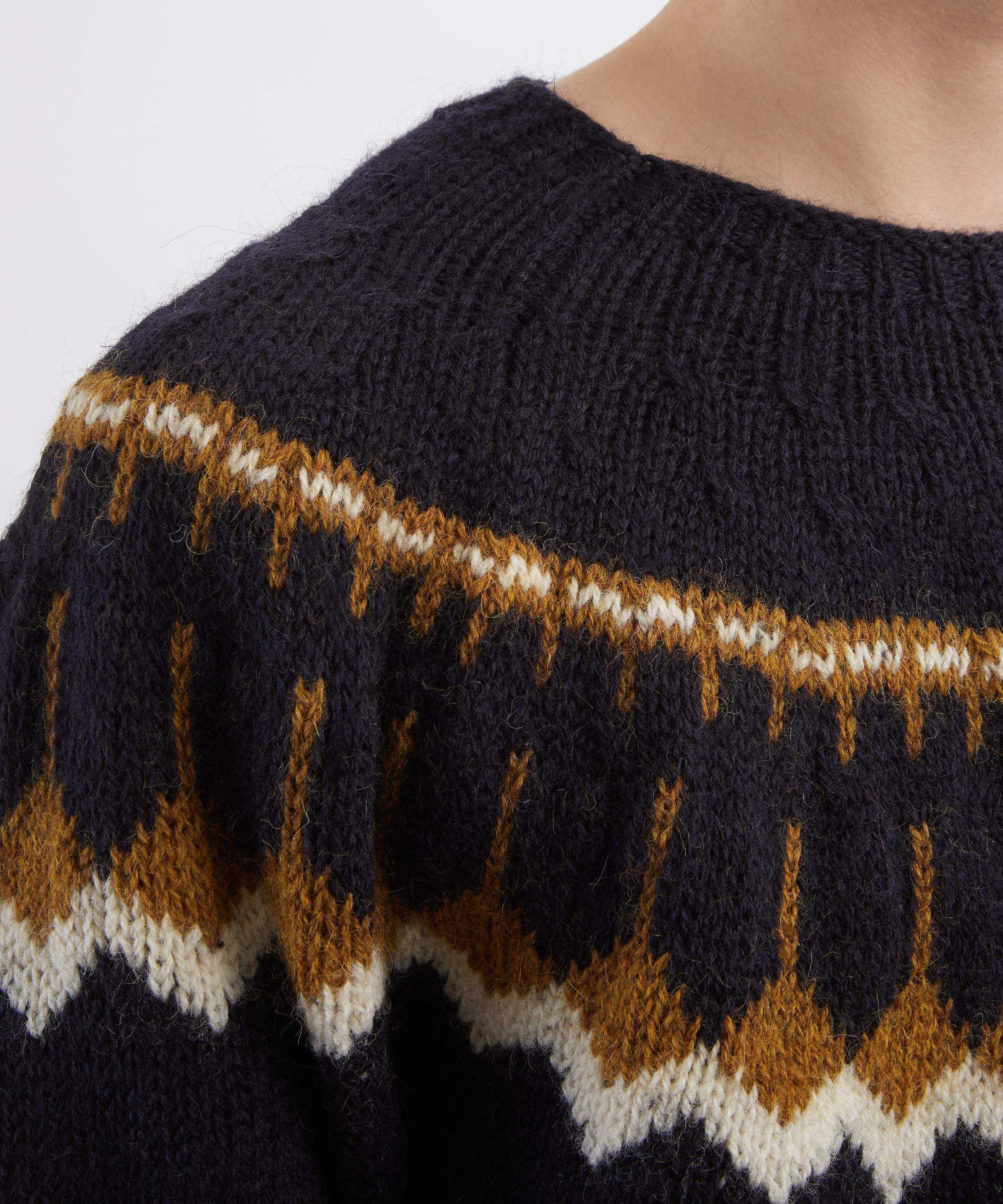 YMC - Jeepster Knitted Fair Isle Jumper image number 4