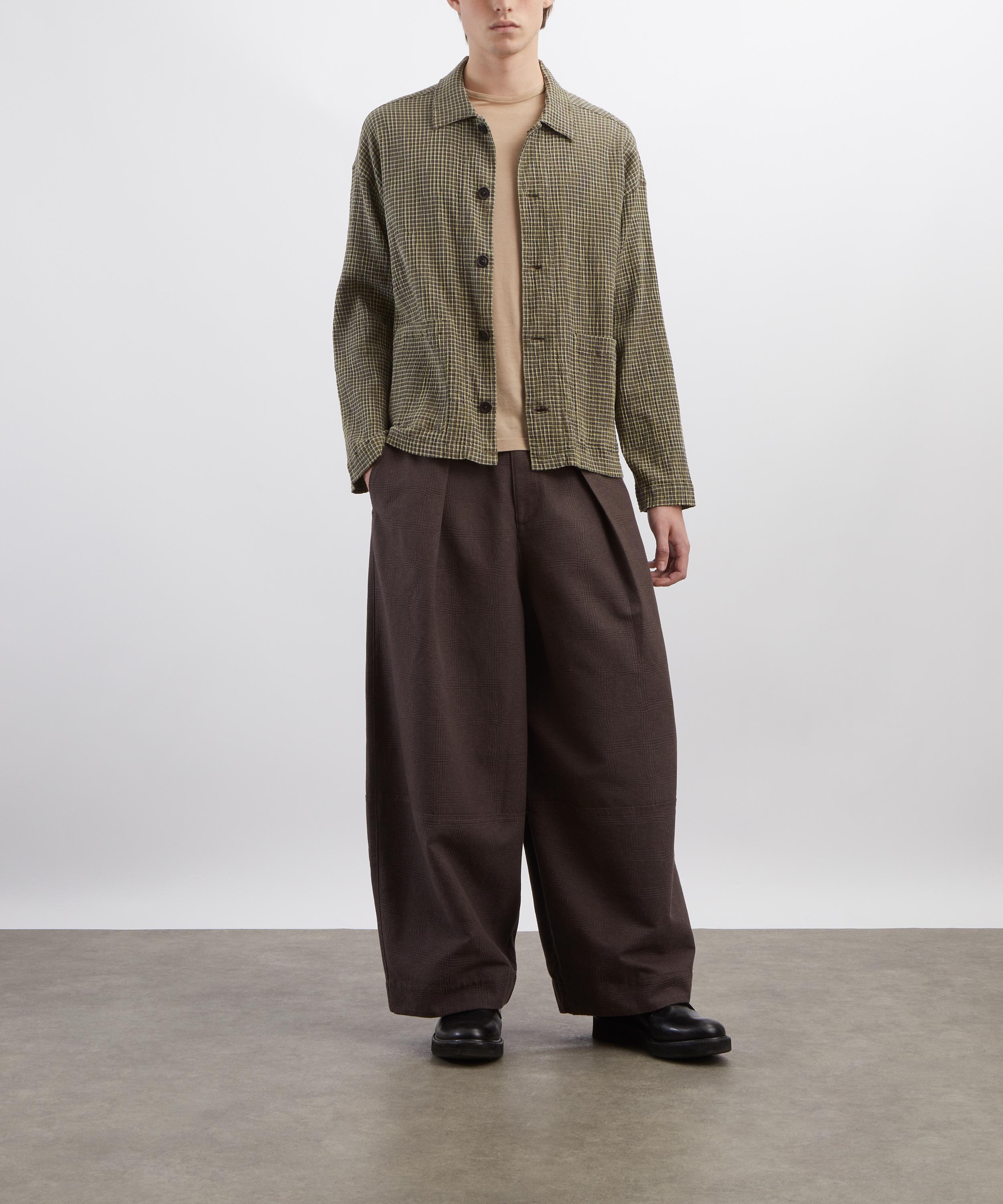 YMC - Waffle Check PJ Overshirt image number 1