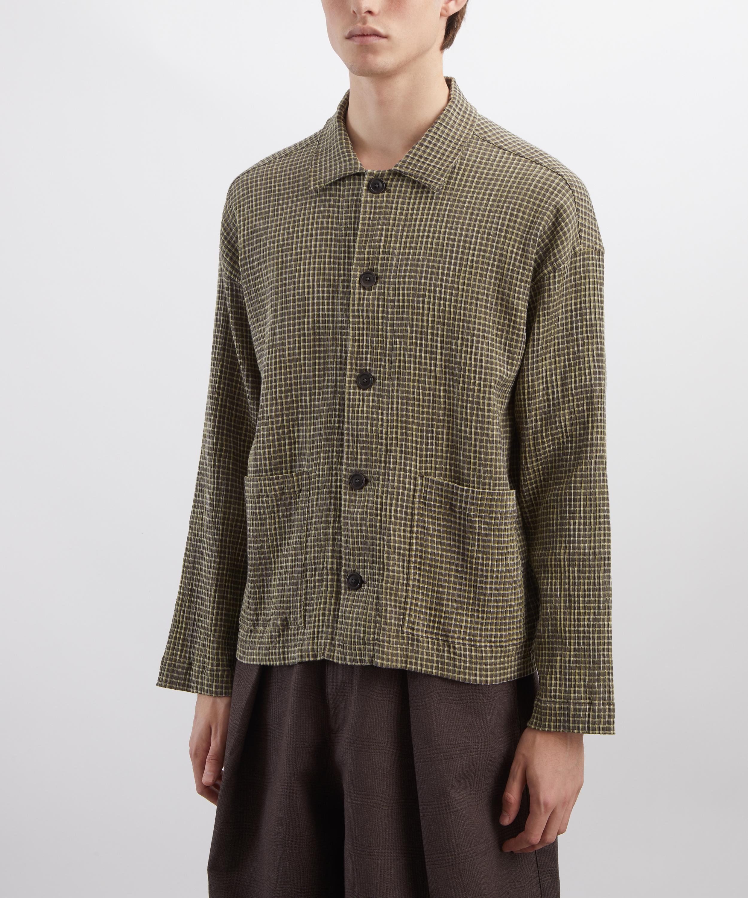 YMC - Waffle Check PJ Overshirt image number 2