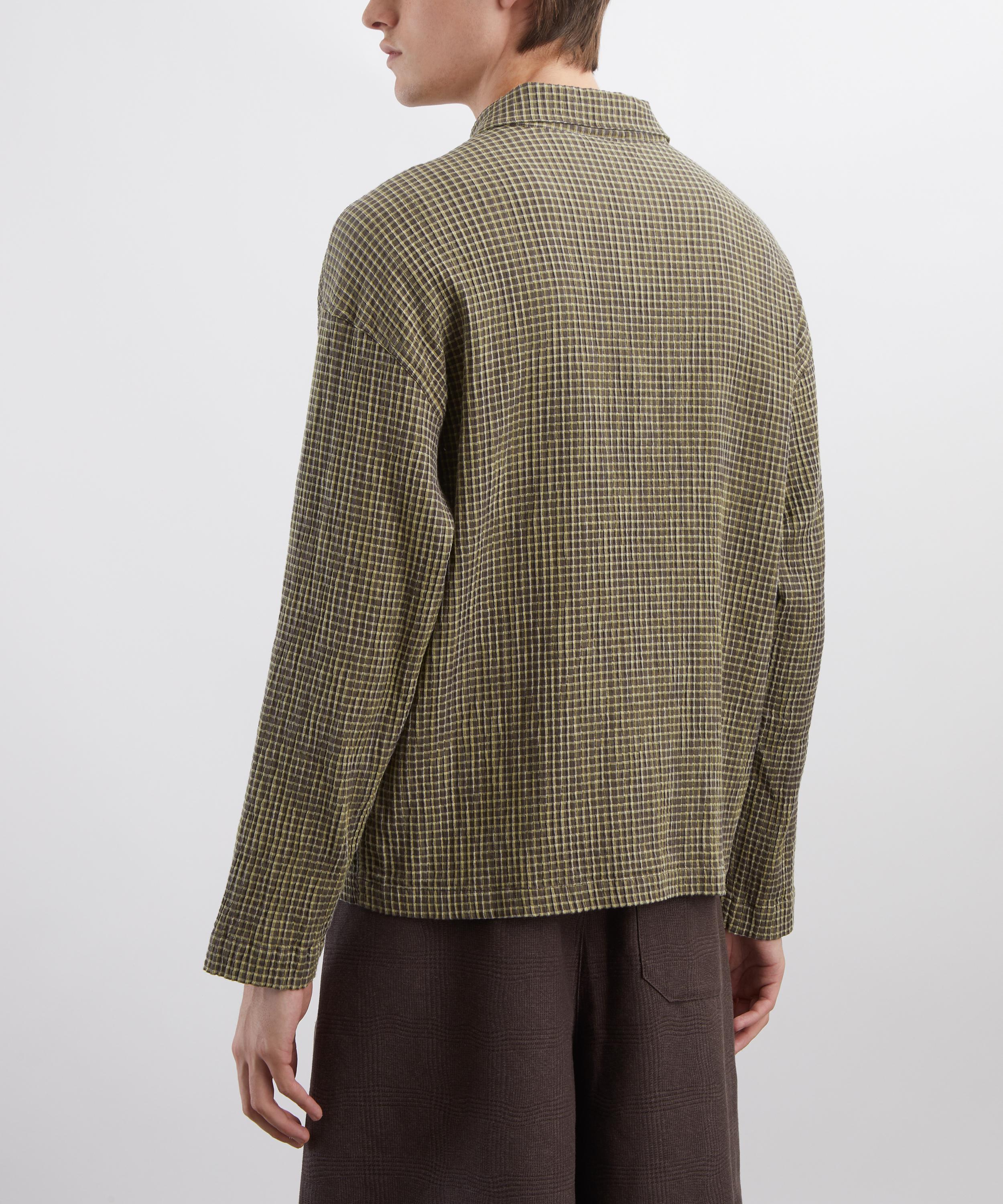 YMC - Waffle Check PJ Overshirt image number 3