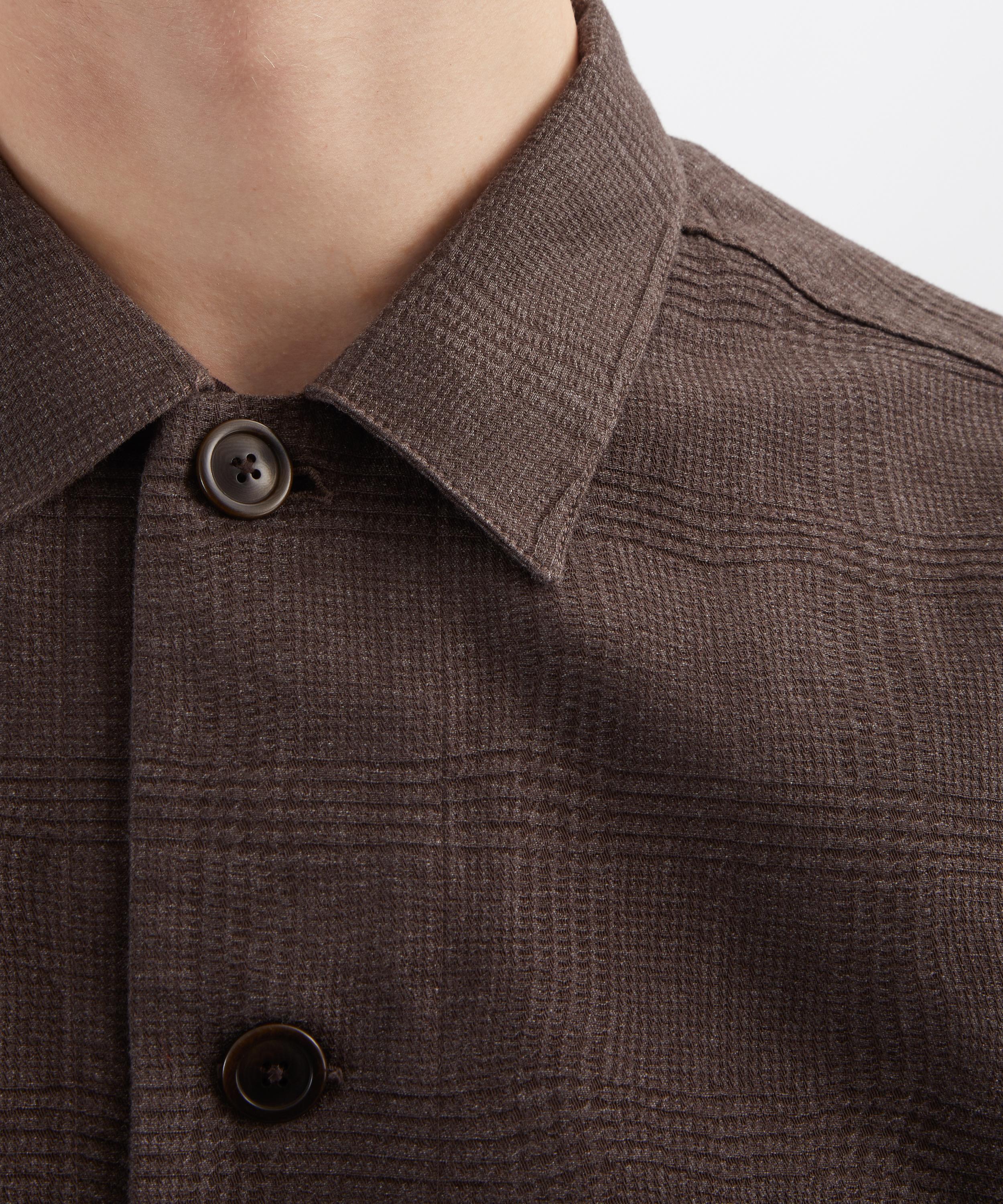YMC - Wavy Jacquard PJ Overshirt image number 4