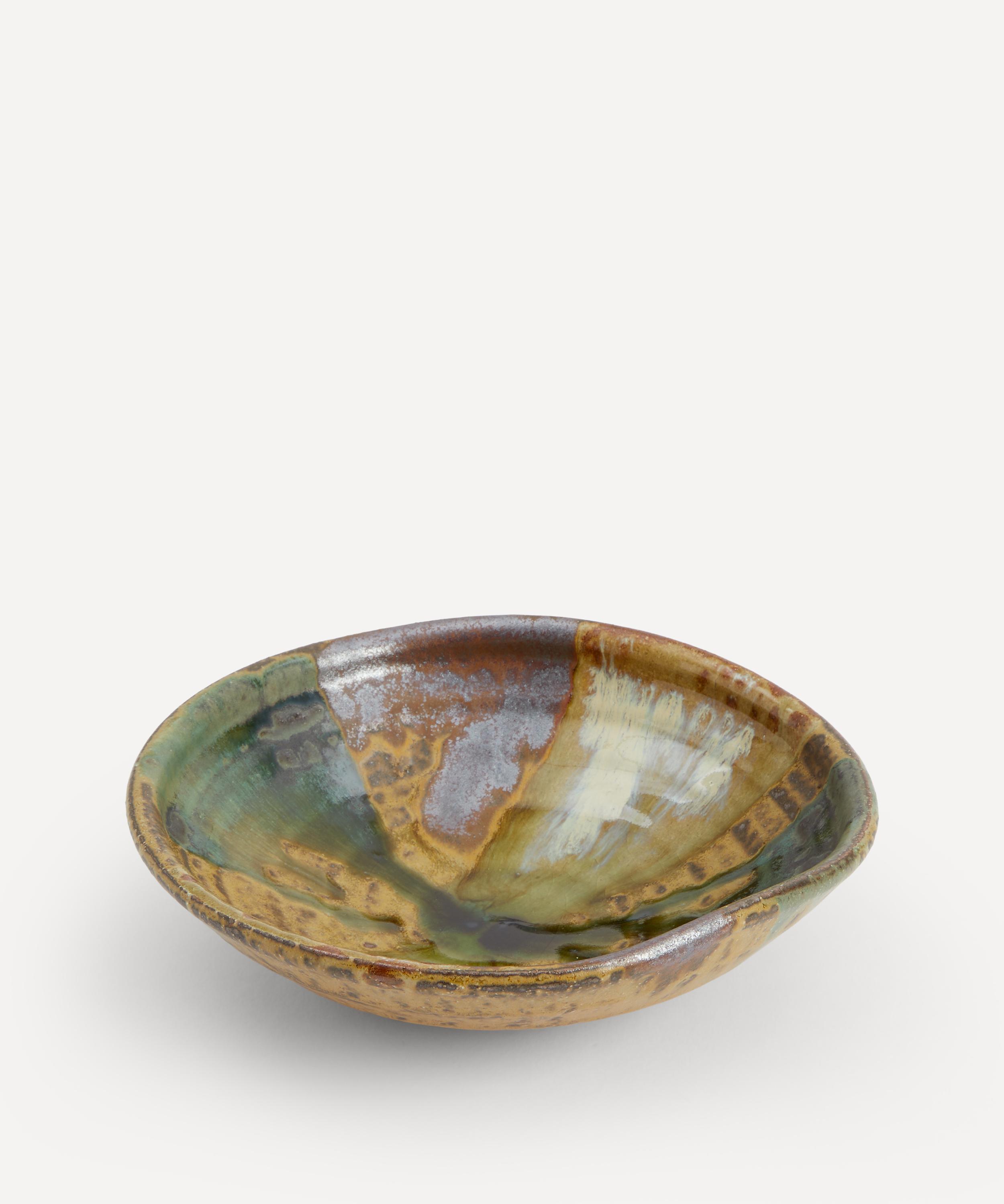 NISHIKAWA - Green and Brown Round Bowl image number 0