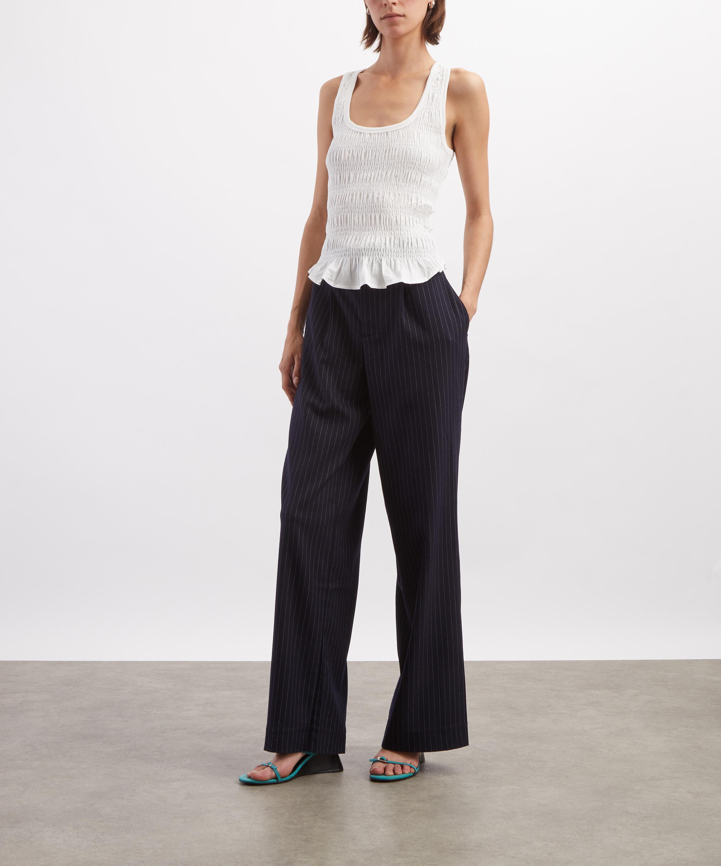 Peachy Den - Lennox Ink Pinstripe Trousers image number 1