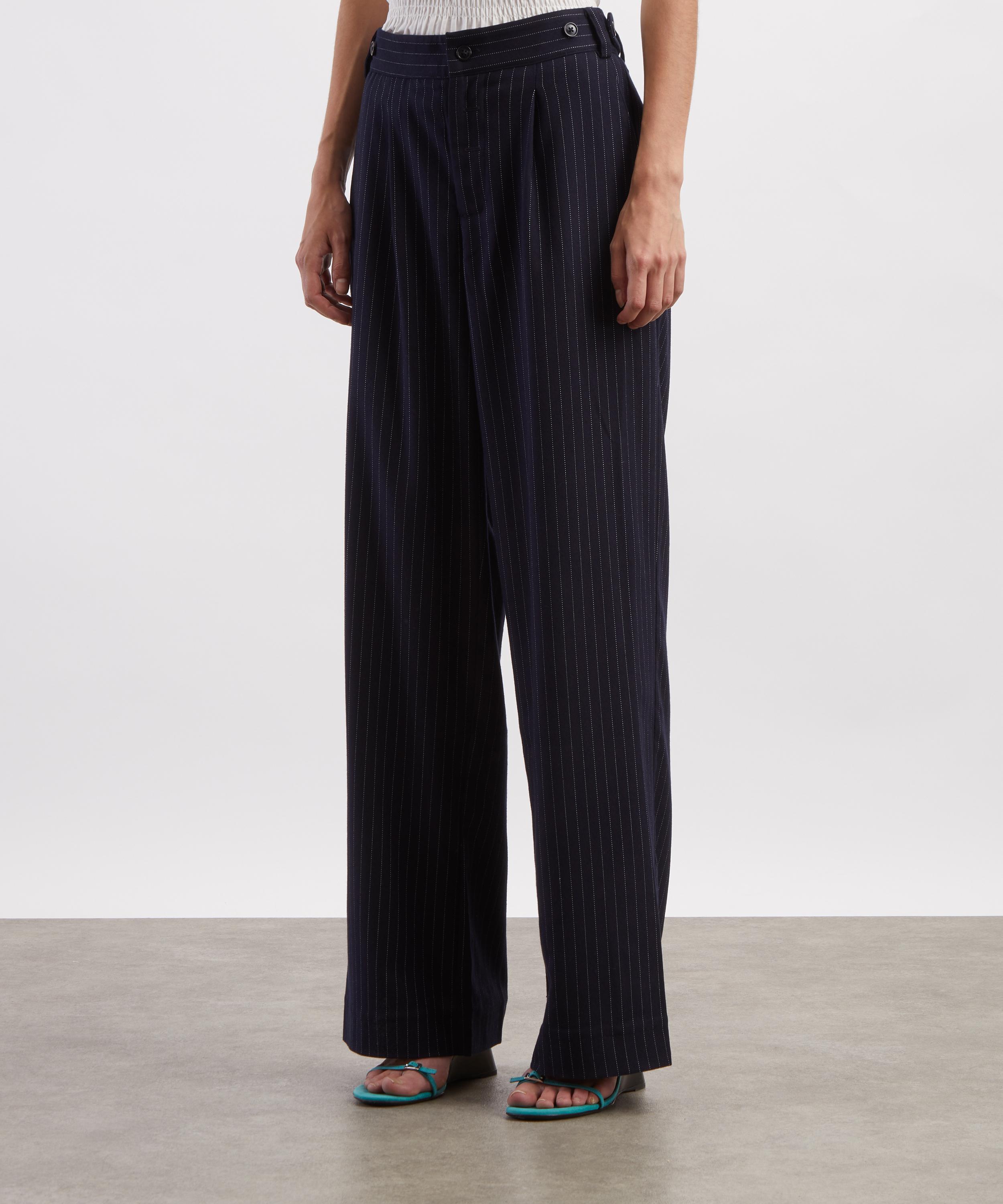 Peachy Den - Lennox Ink Pinstripe Trousers image number 2
