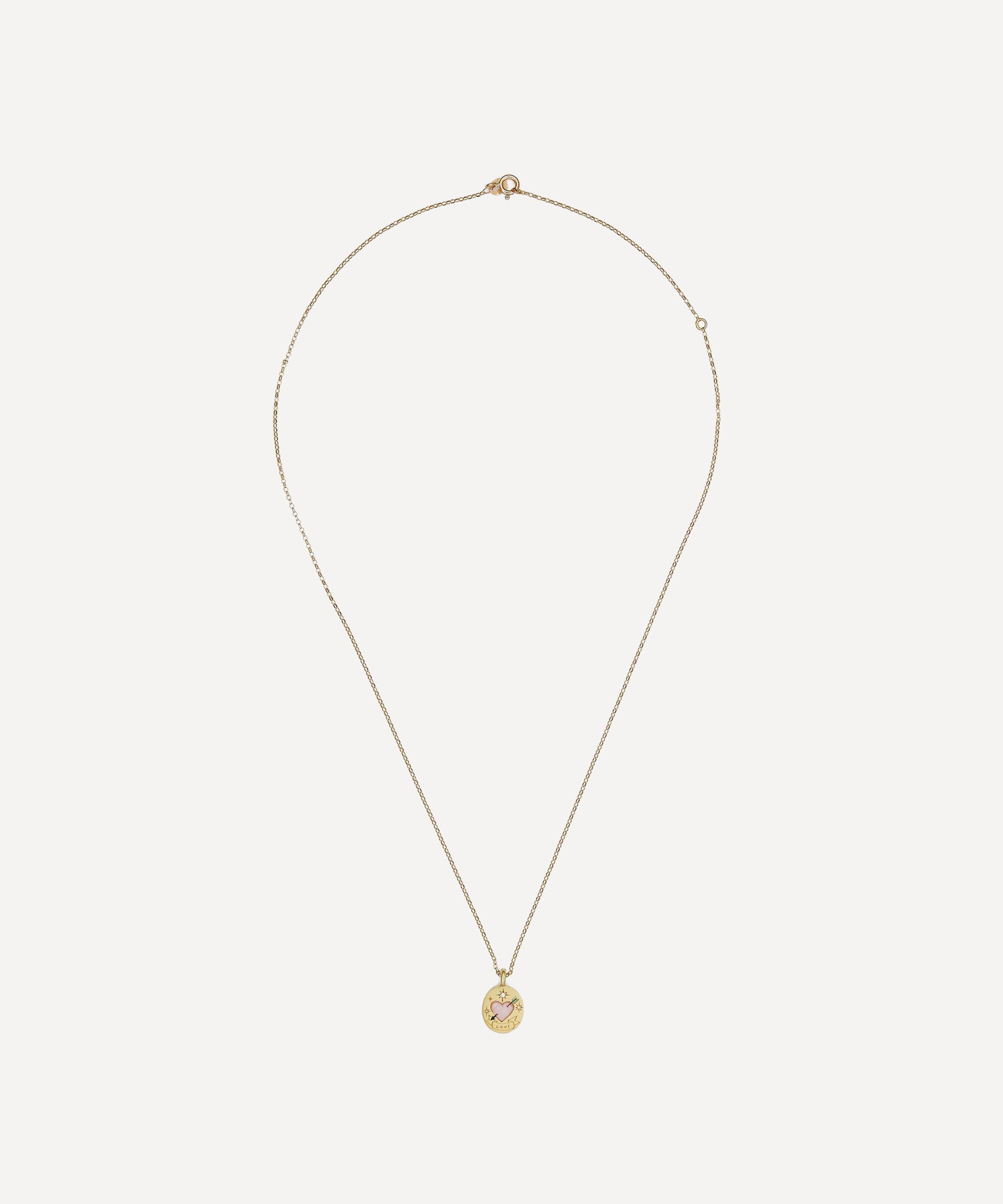 Cece Jewellery - 18ct Gold Love Me Forever Pendant Necklace image number 1