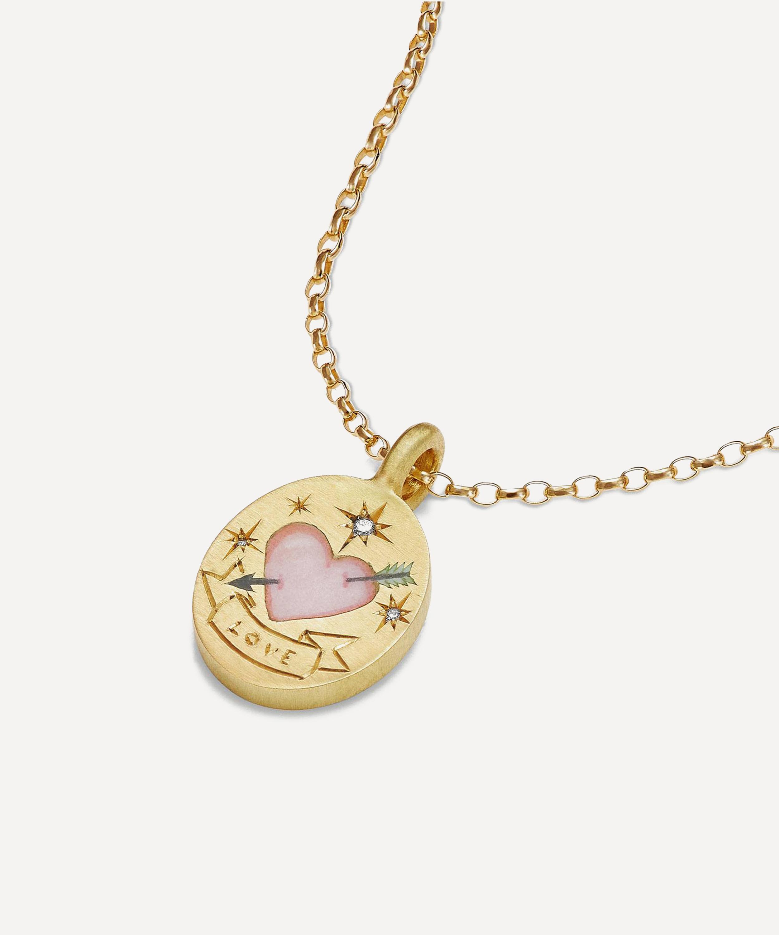 Cece Jewellery - 18ct Gold Love Me Forever Pendant Necklace image number 2