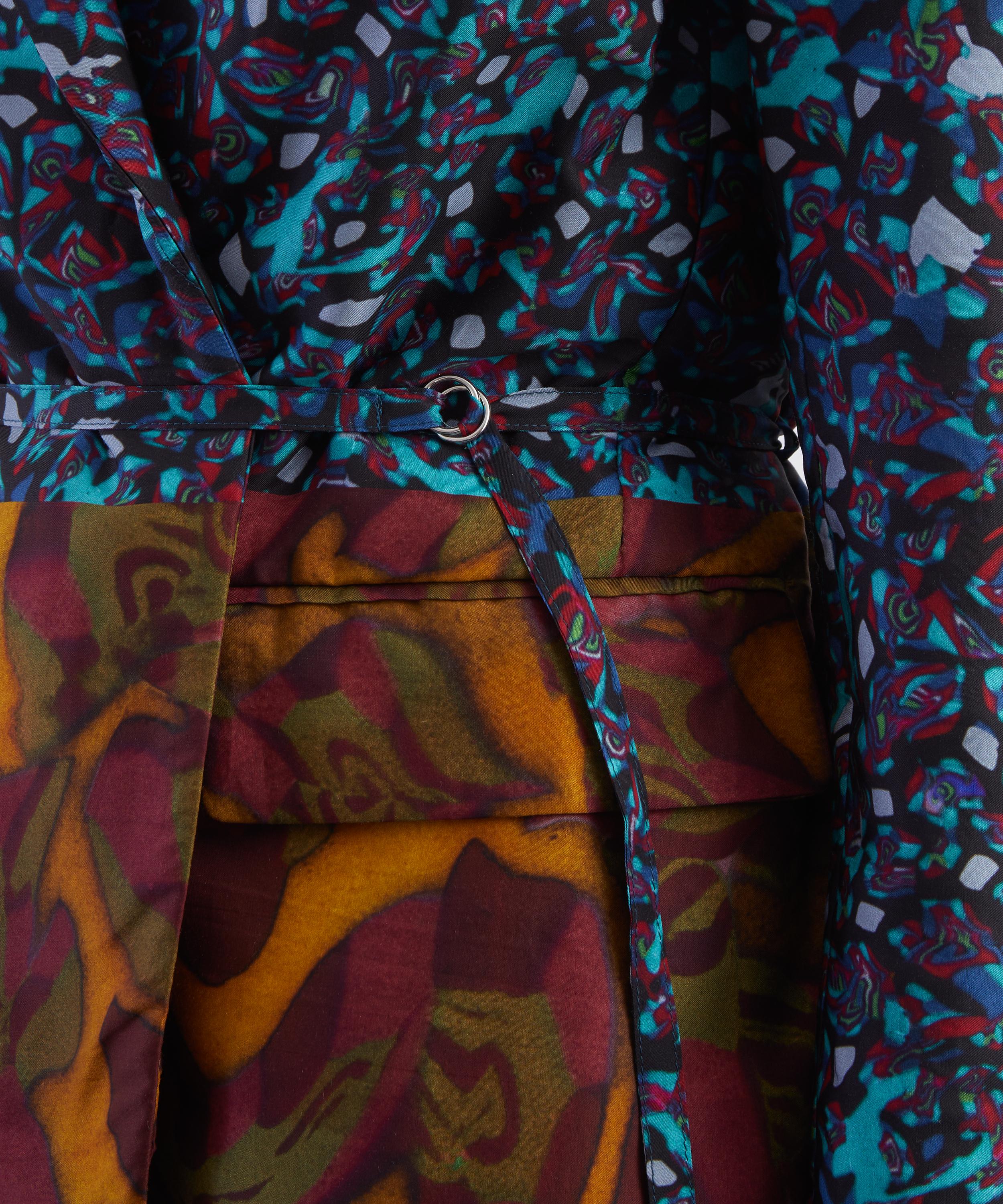 Dries Van Noten - Contrast Print Double-Breasted Blazer image number 4