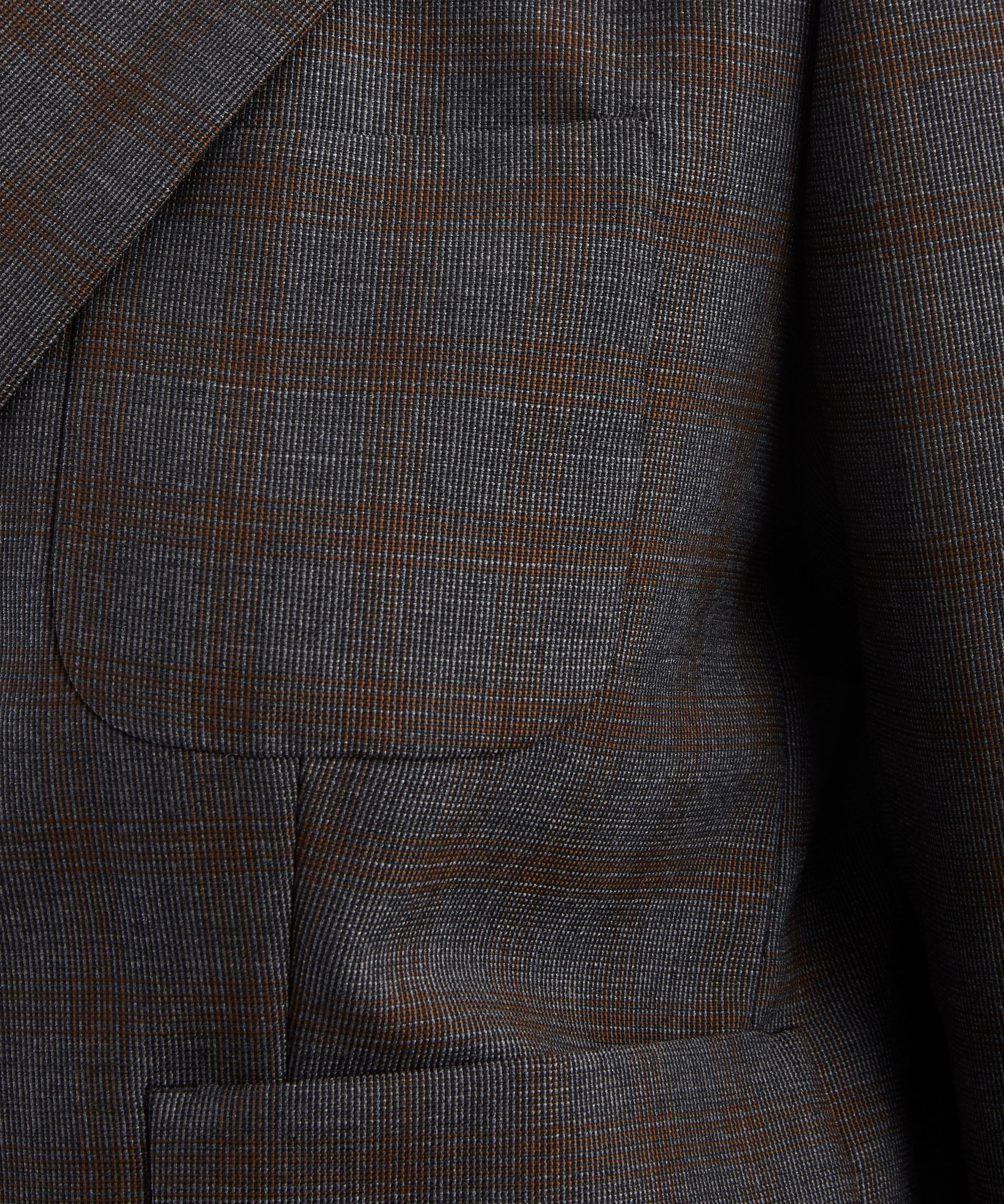 Dries Van Noten - Brown Cropped Wool Blazer image number 4
