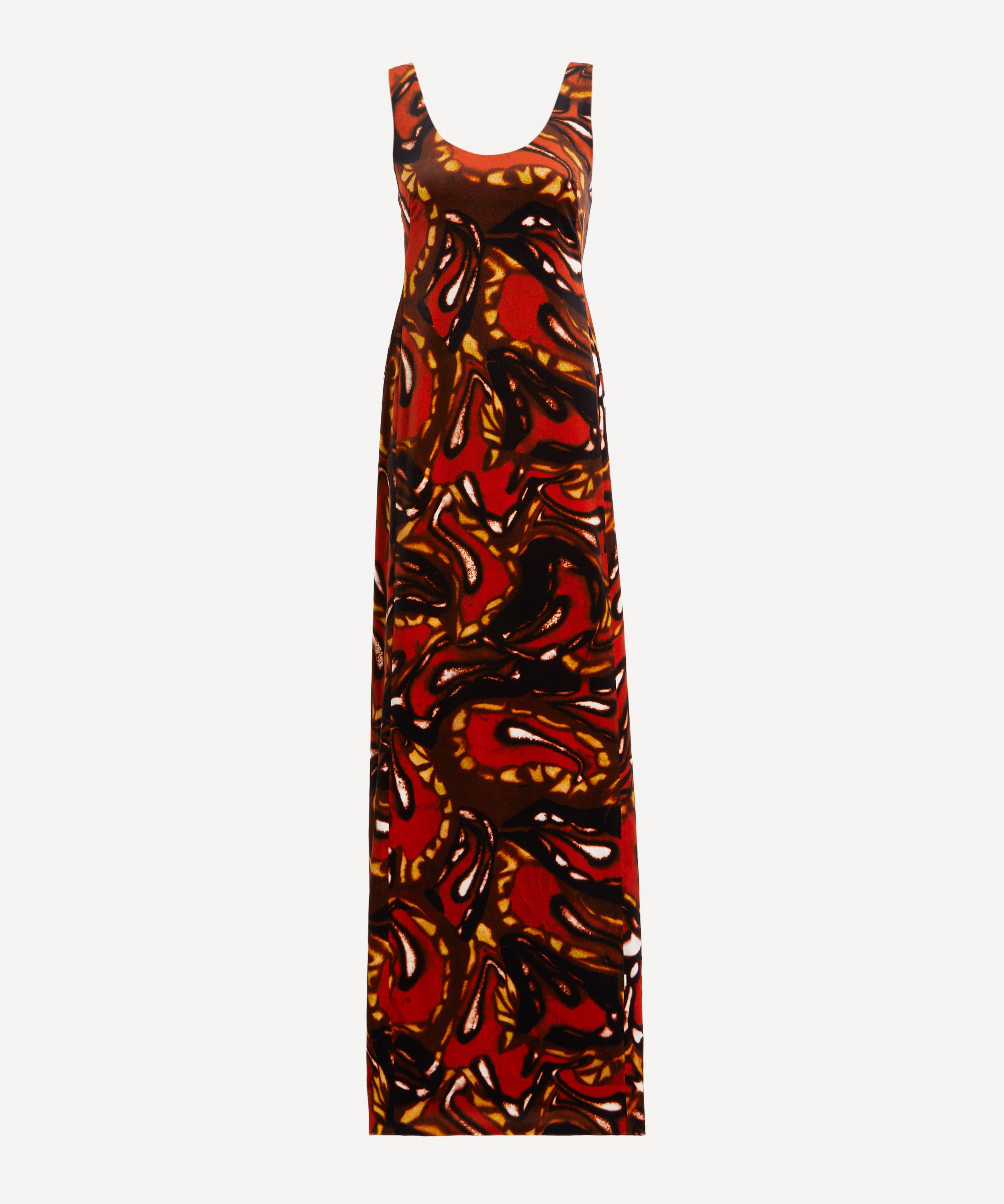 Dries Van Noten - Long Velvet Dress image number 0