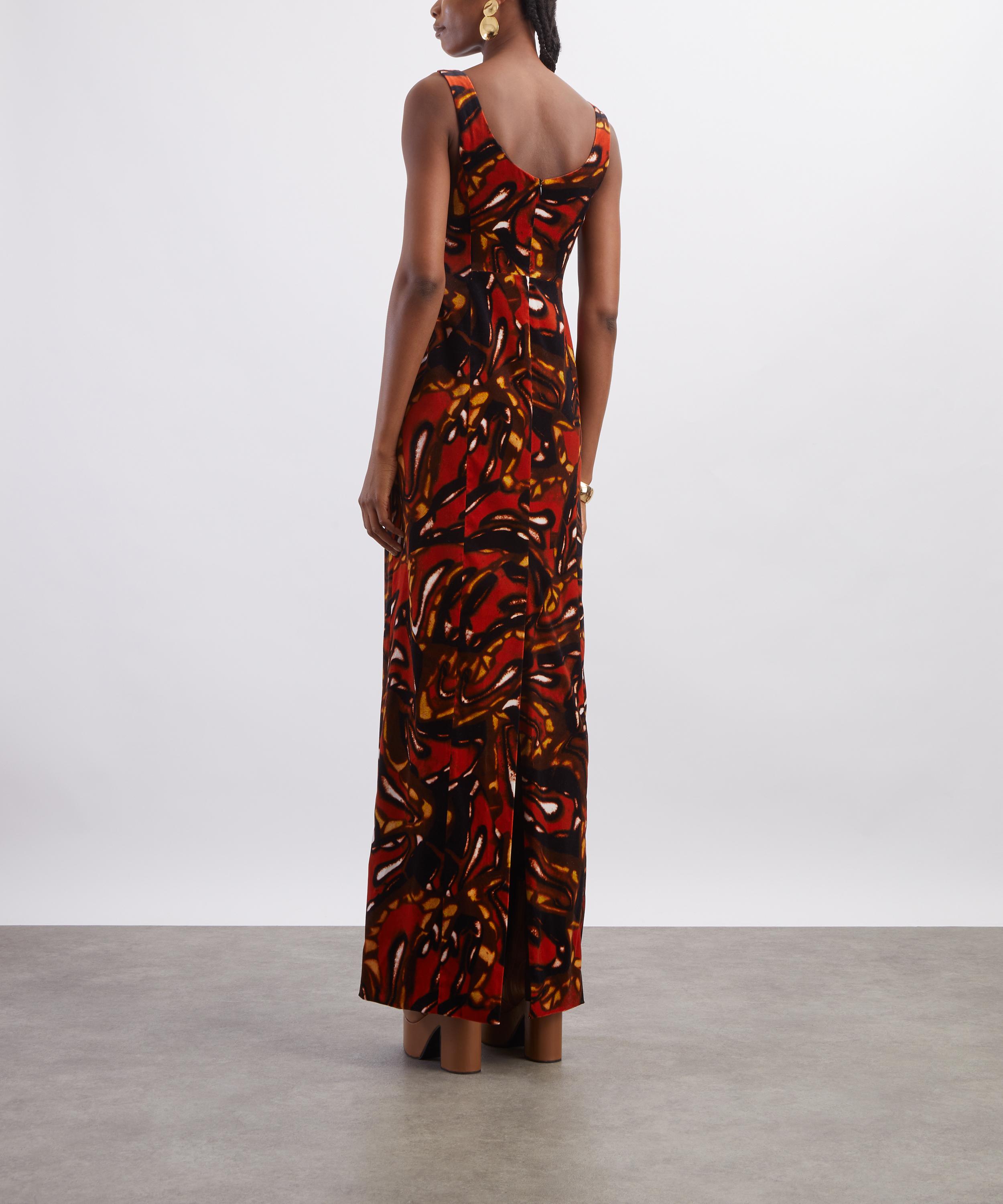 Dries Van Noten - Long Velvet Dress image number 3