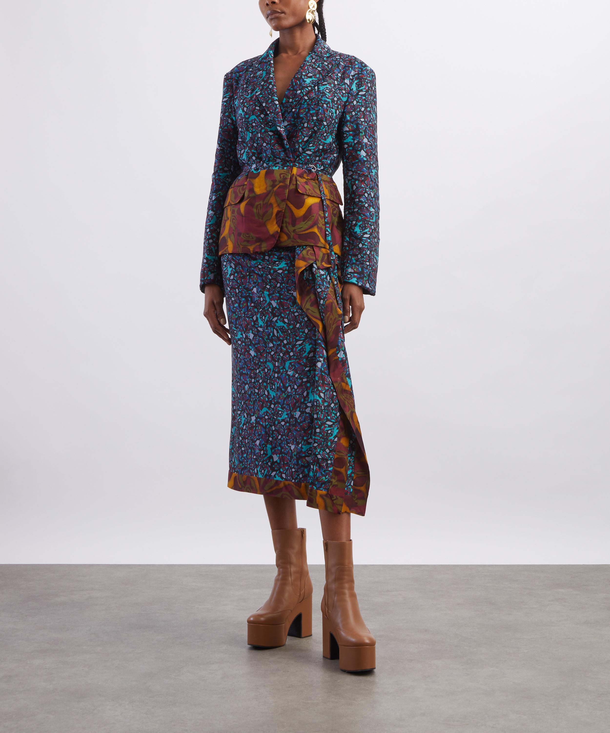 Dries Van Noten - Draped Viscose Skirt image number 1