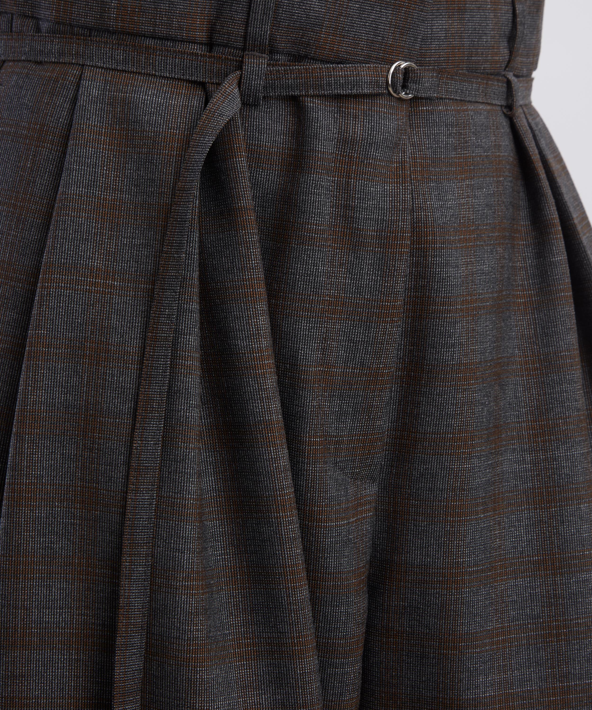 Dries Van Noten - Brown Belted Wool Trousers&nbsp; image number 4