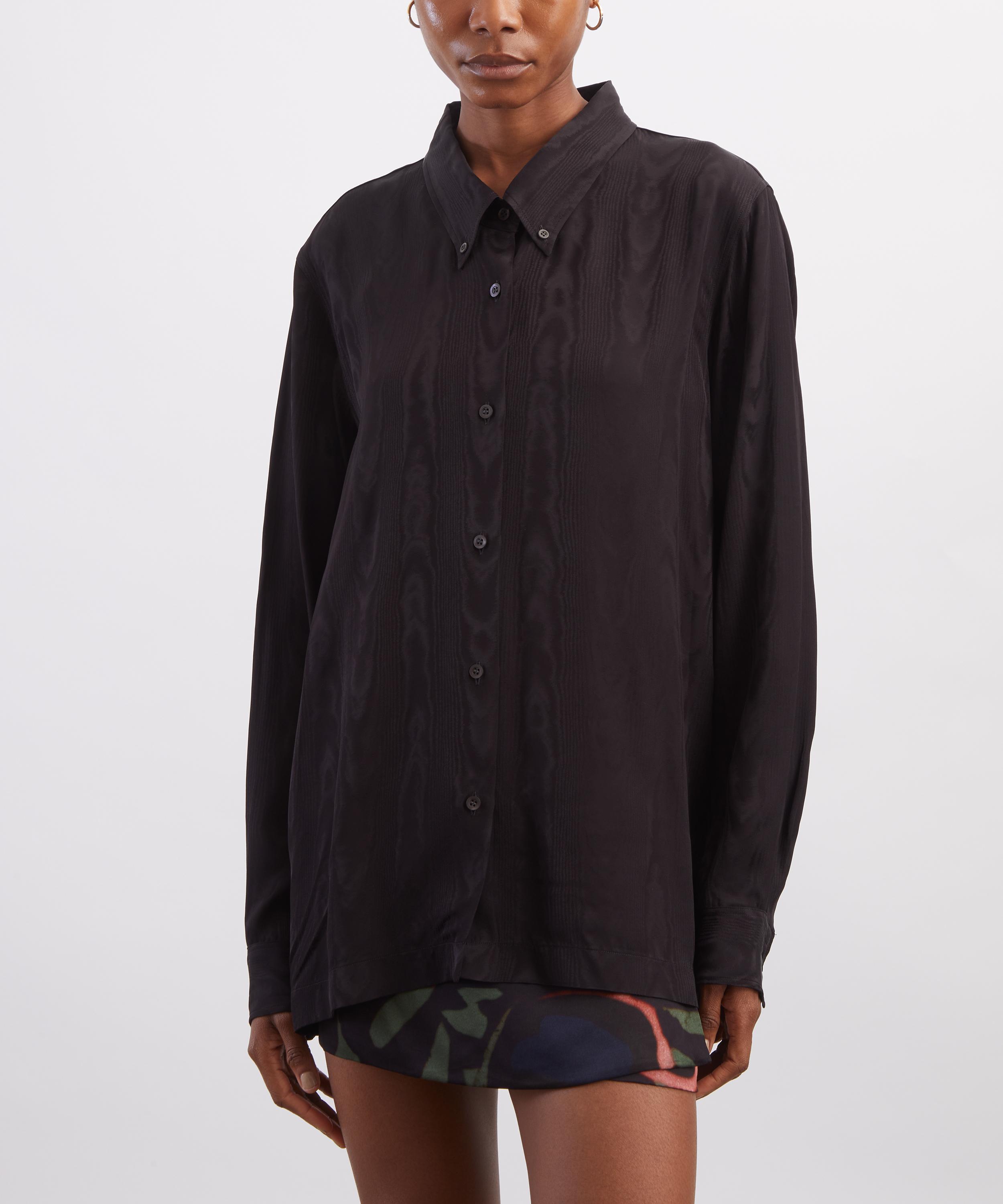 Dries Van Noten - Black Button-Down Shirt image number 2