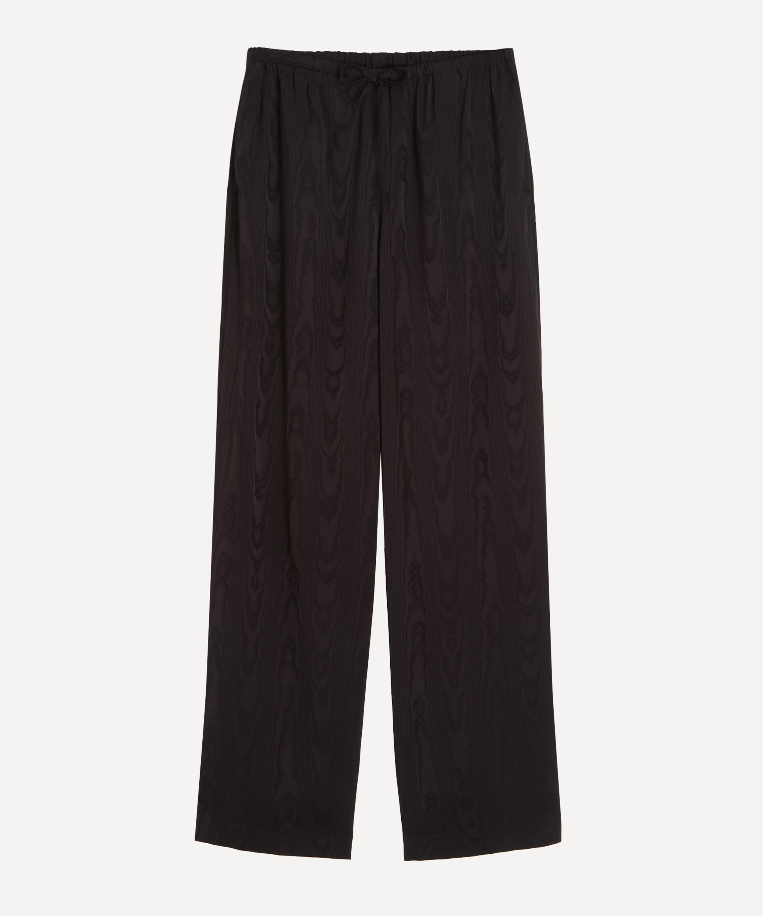 Dries Van Noten - Black Wool Drawstring Trousers image number 0