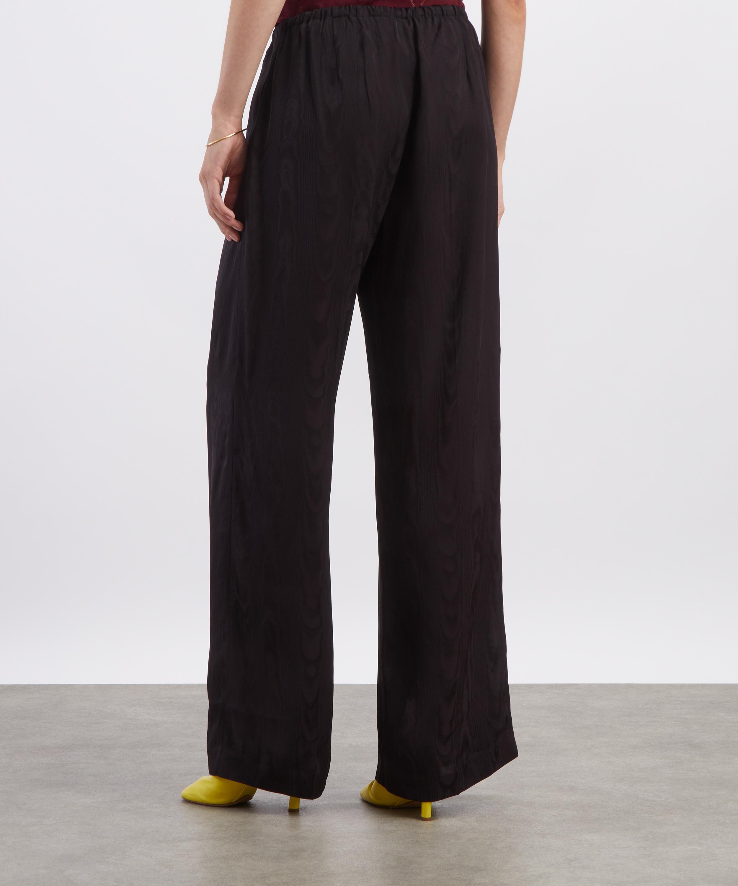 Dries Van Noten - Black Wool Drawstring Trousers image number 3