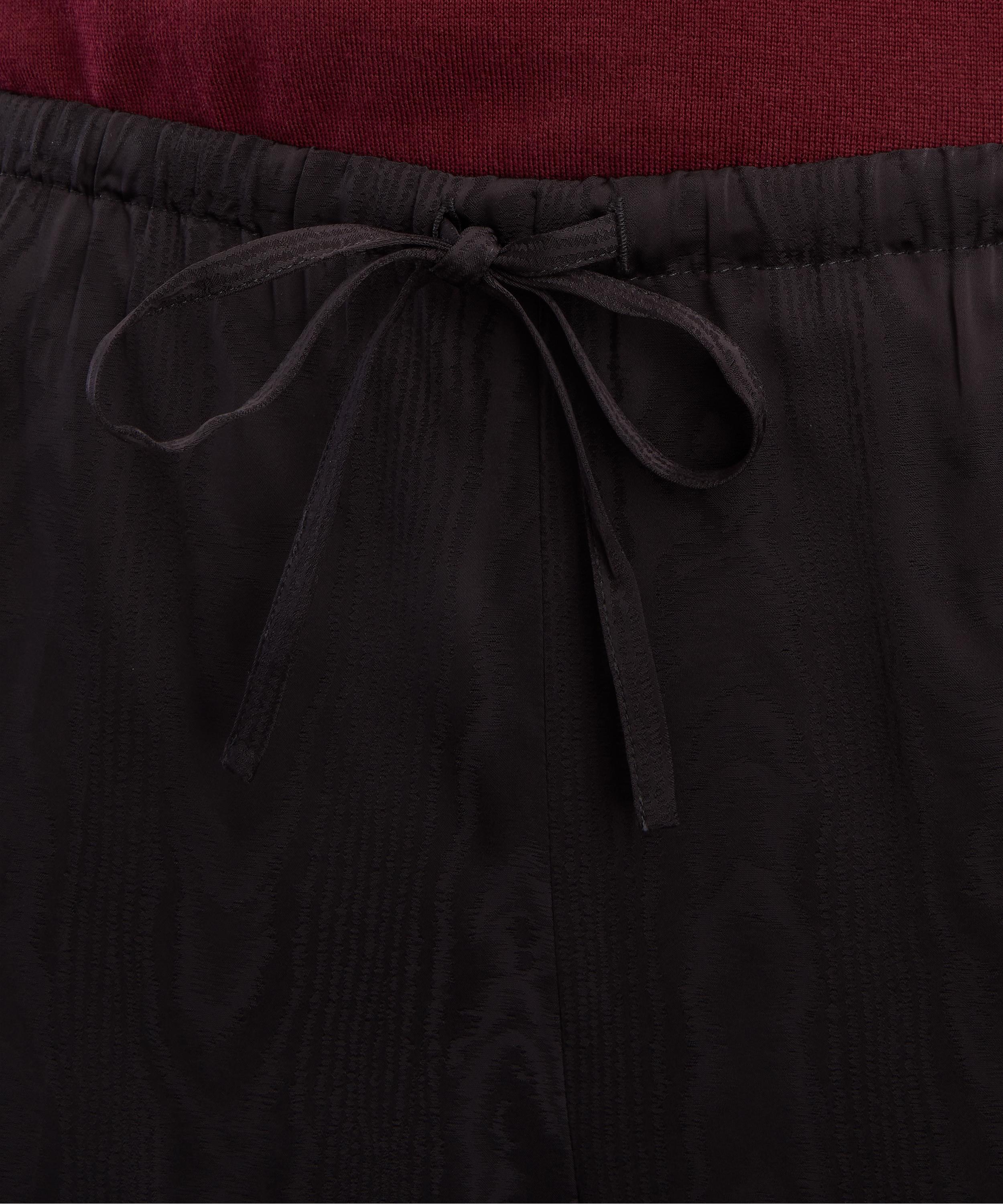 Dries Van Noten - Black Wool Drawstring Trousers image number 4