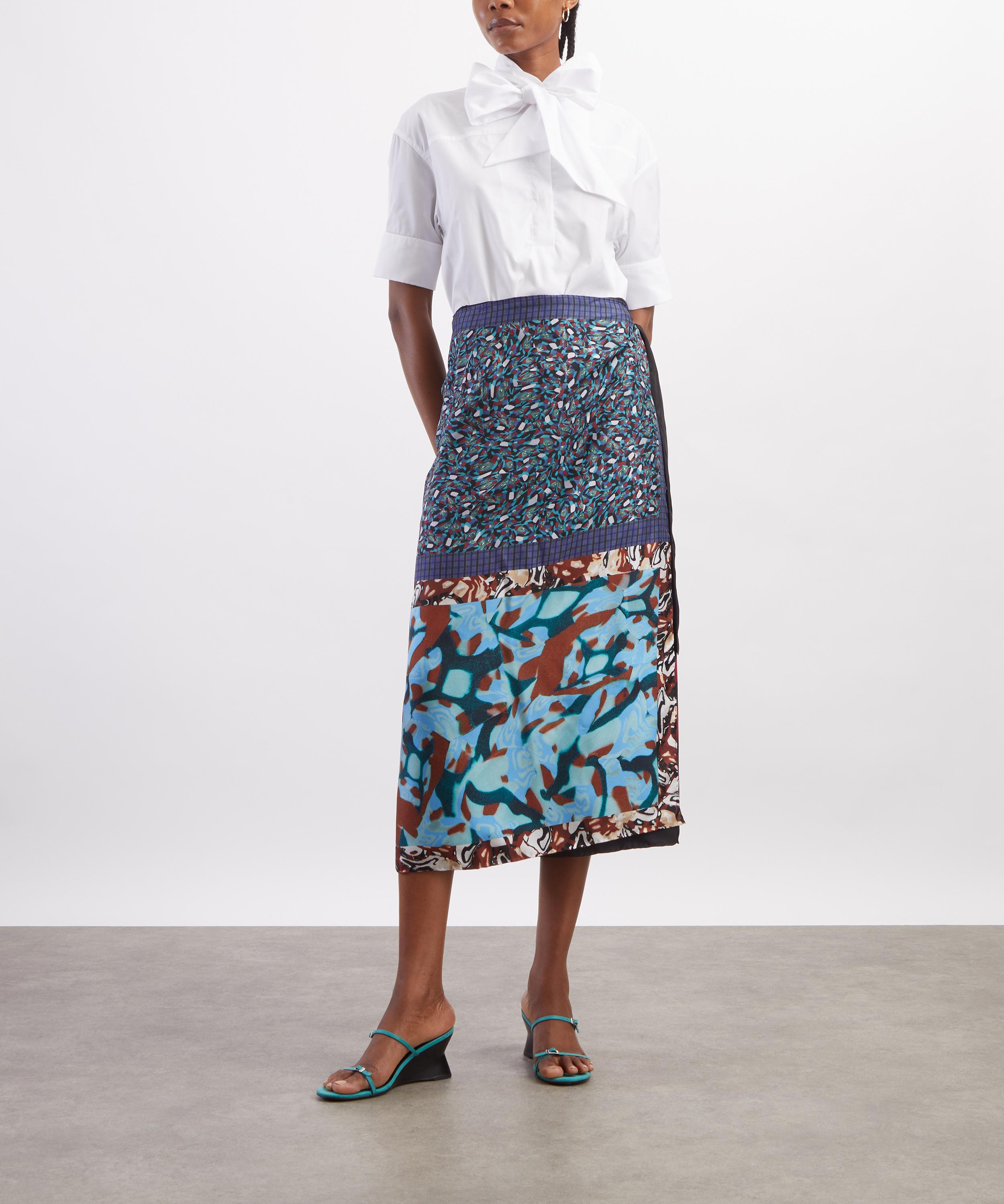 Dries Van Noten White Scarf-Neck Shirt | Liberty