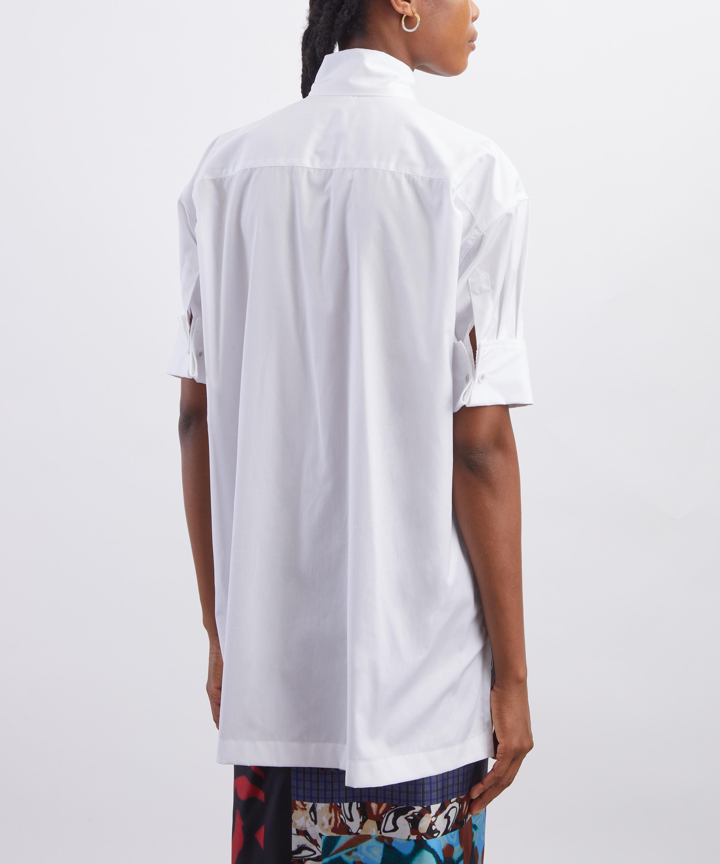 Dries Van Noten White Scarf-Neck Shirt | Liberty