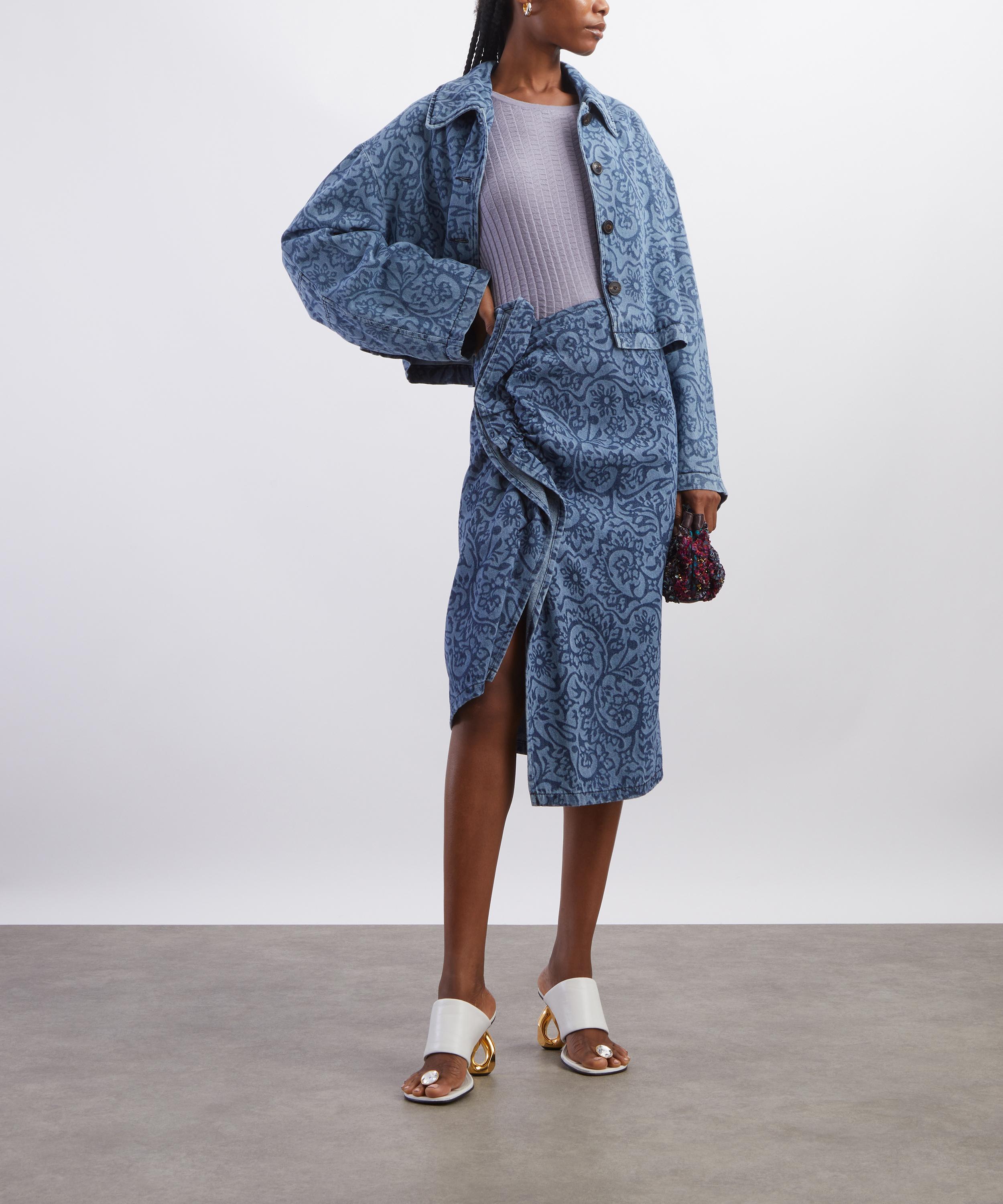 Dries Van Noten - Printed Denim Jacket image number 1
