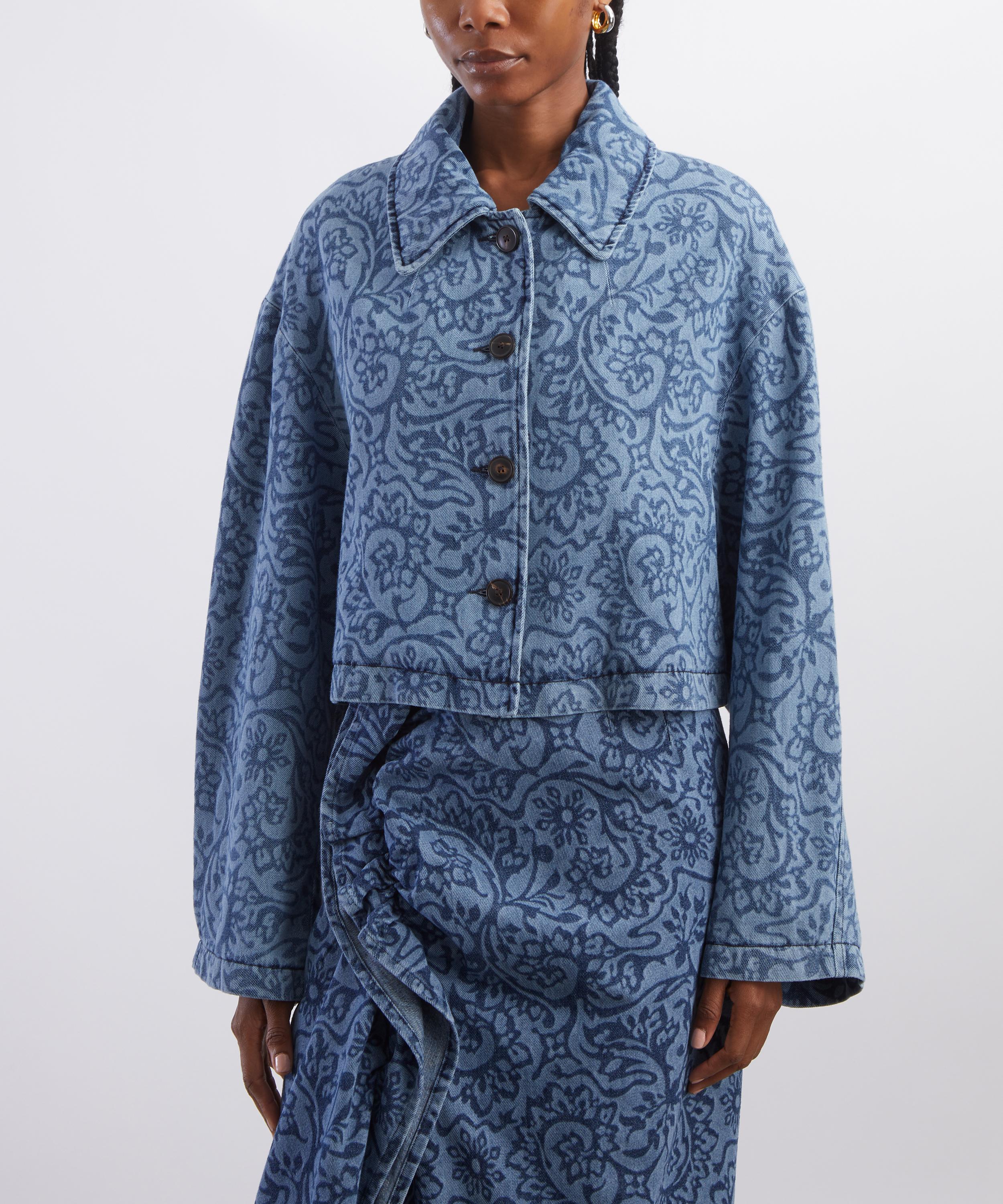 Dries Van Noten - Printed Denim Jacket image number 2