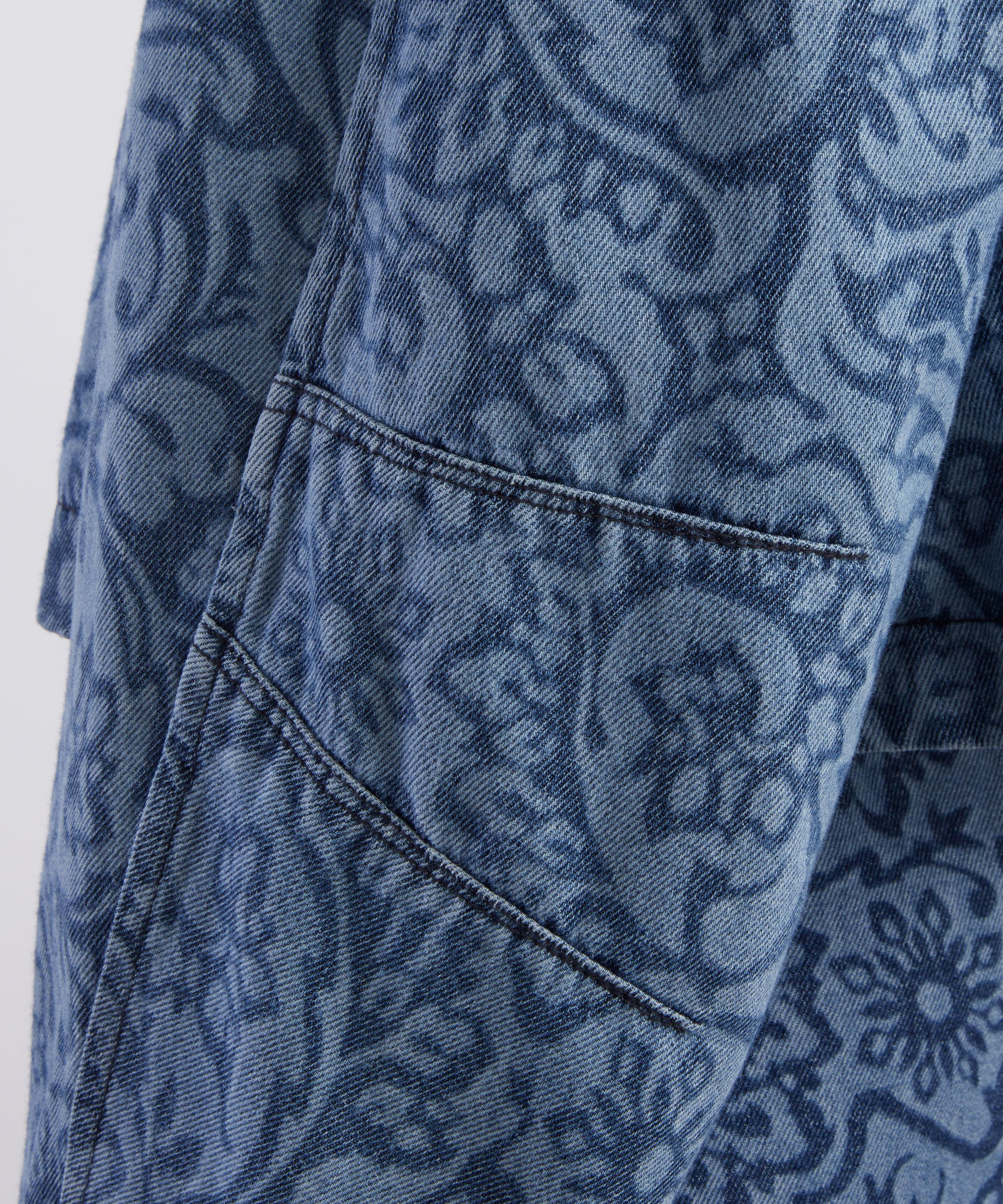 Dries Van Noten - Printed Denim Jacket image number 4